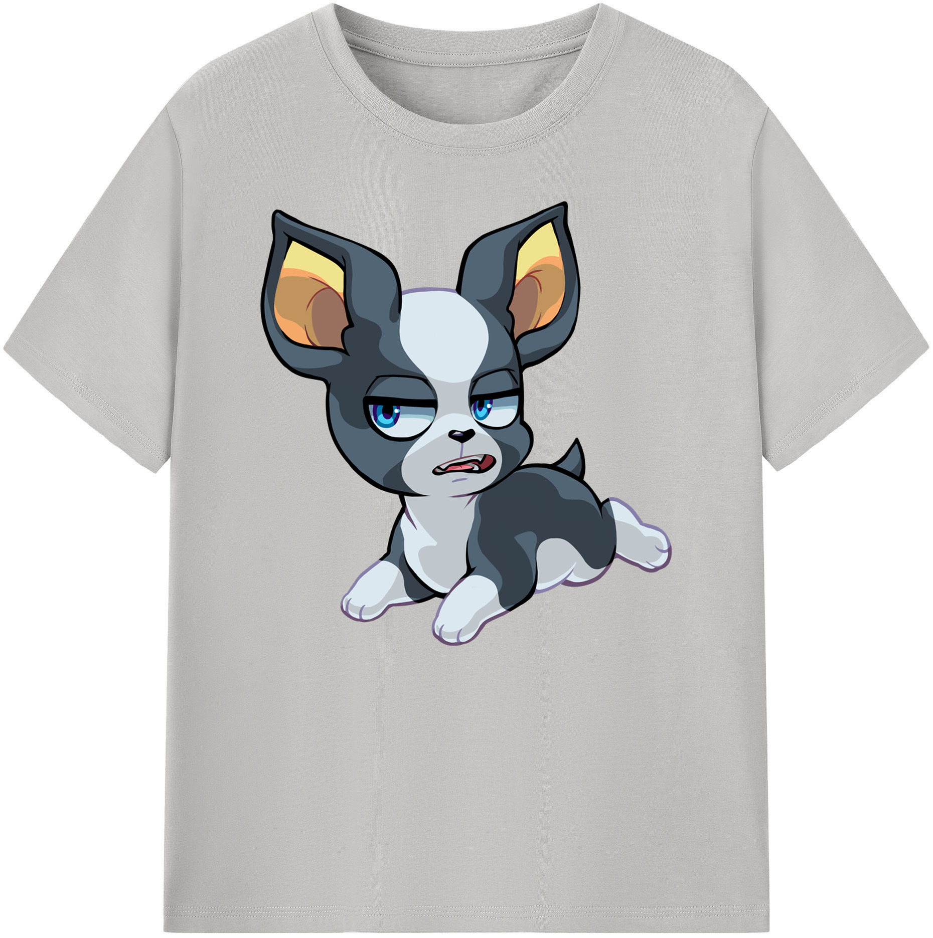（画像用） ジョジョの奇妙な冒険 イギー JoJo's Bizarre Adventure Iggy 綿100％ メンズ半袖Tシャツ｜肌触りやわらか＆通気性
