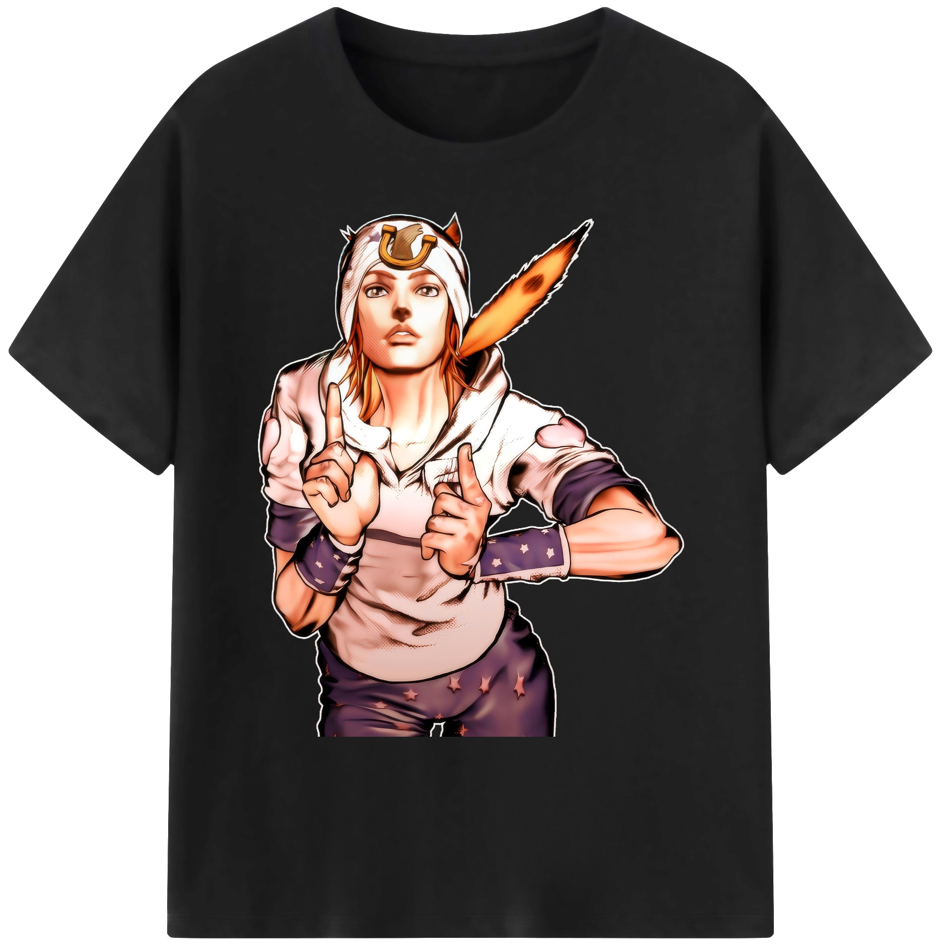 （画像用） ジョジョの奇妙な冒険 ジョナサン?ジョースター JoJo's Bizarre Adventure Jonathan Joestar 綿100％ メンズ半袖Tシャツ｜肌触りやわらか＆通気性