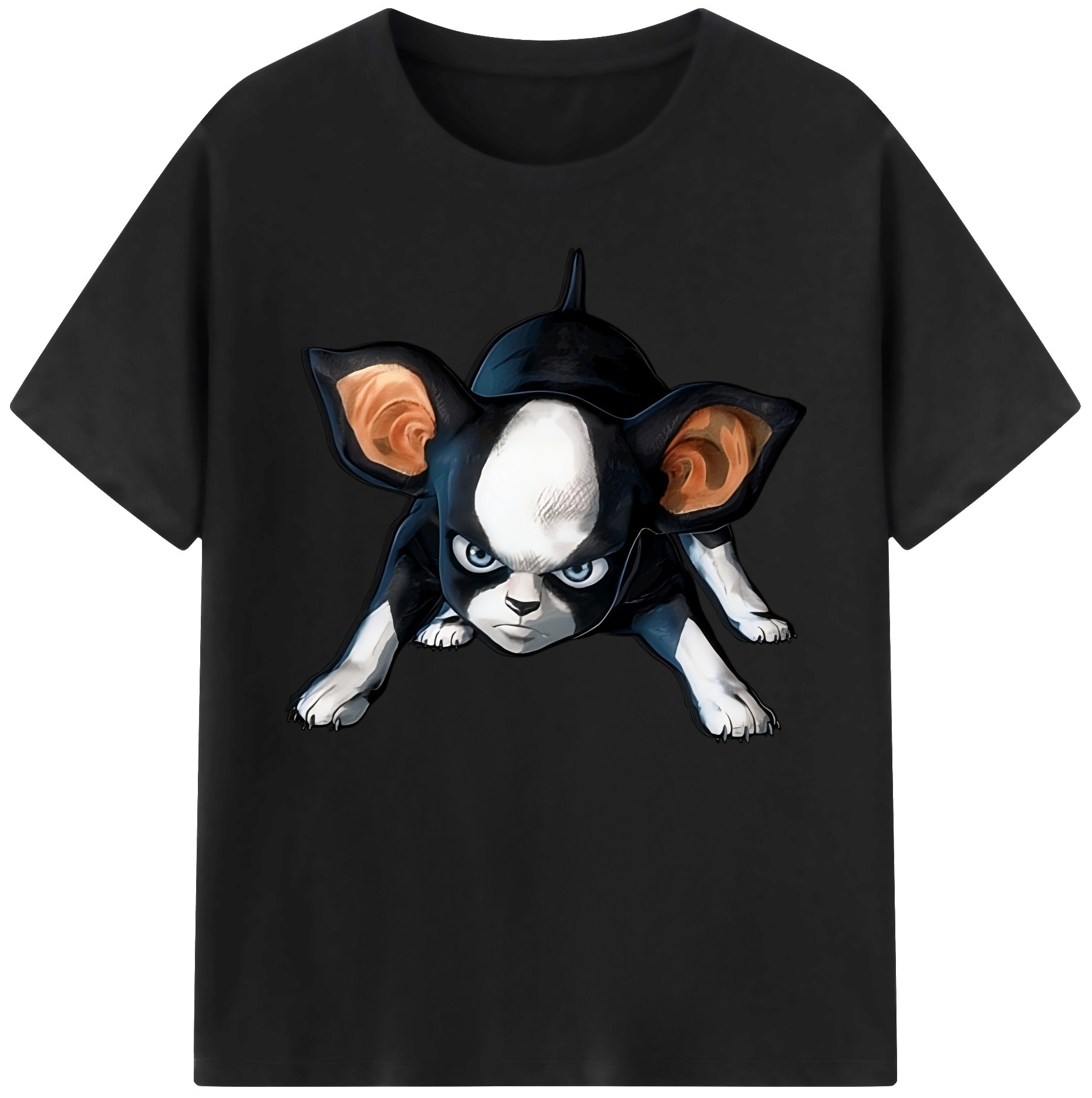 （画像用） ジョジョの奇妙な冒険 イギー JoJo's Bizarre Adventure Iggy 綿100％ メンズ半袖Tシャツ｜肌触りやわらか＆通気性