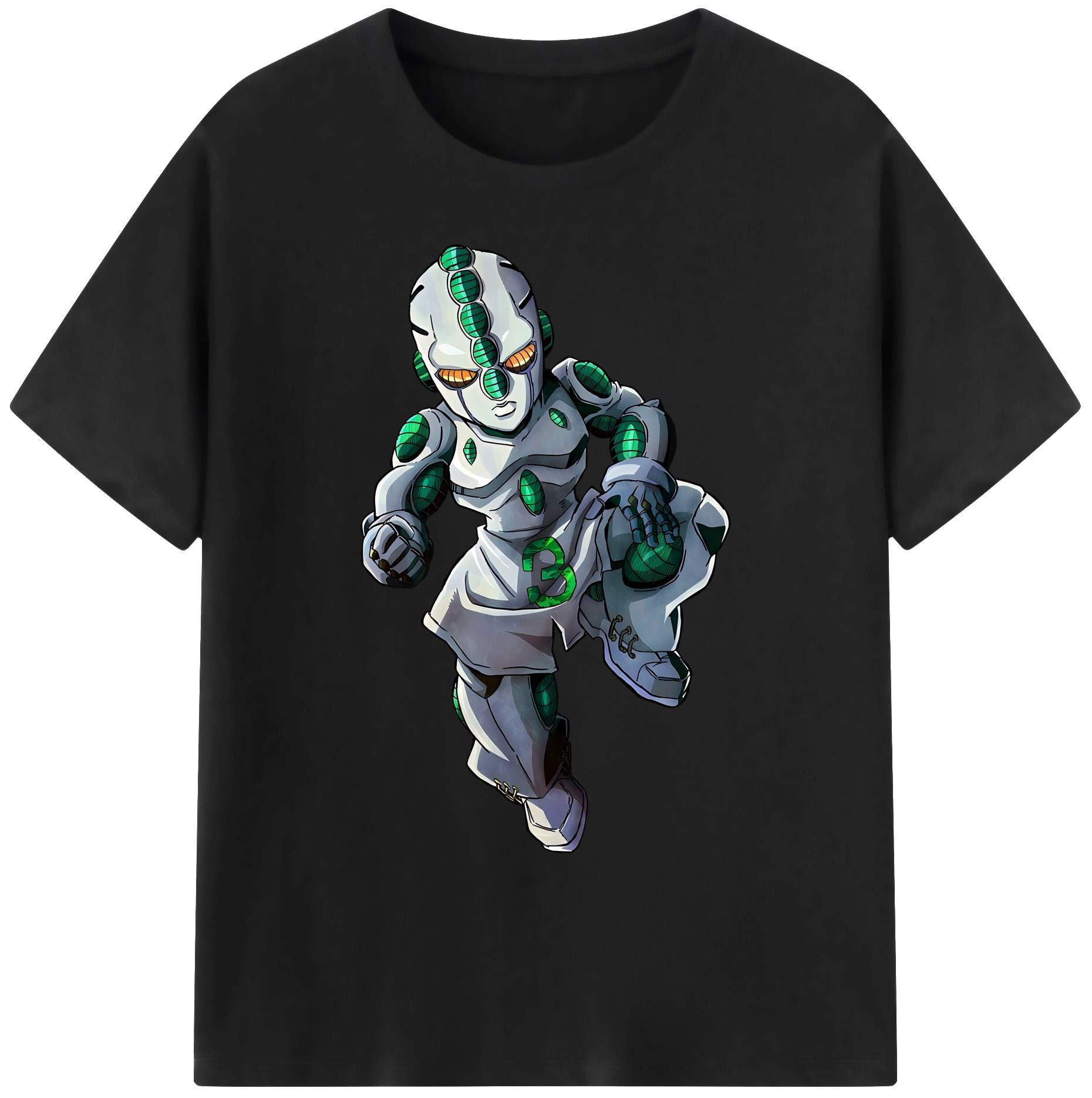 （画像用） ジョジョの奇妙な冒険 広瀨康一 JoJo's Bizarre Adventure Hirose Koichi 綿100％ メンズ半袖Tシャツ｜肌触りやわらか＆通気性