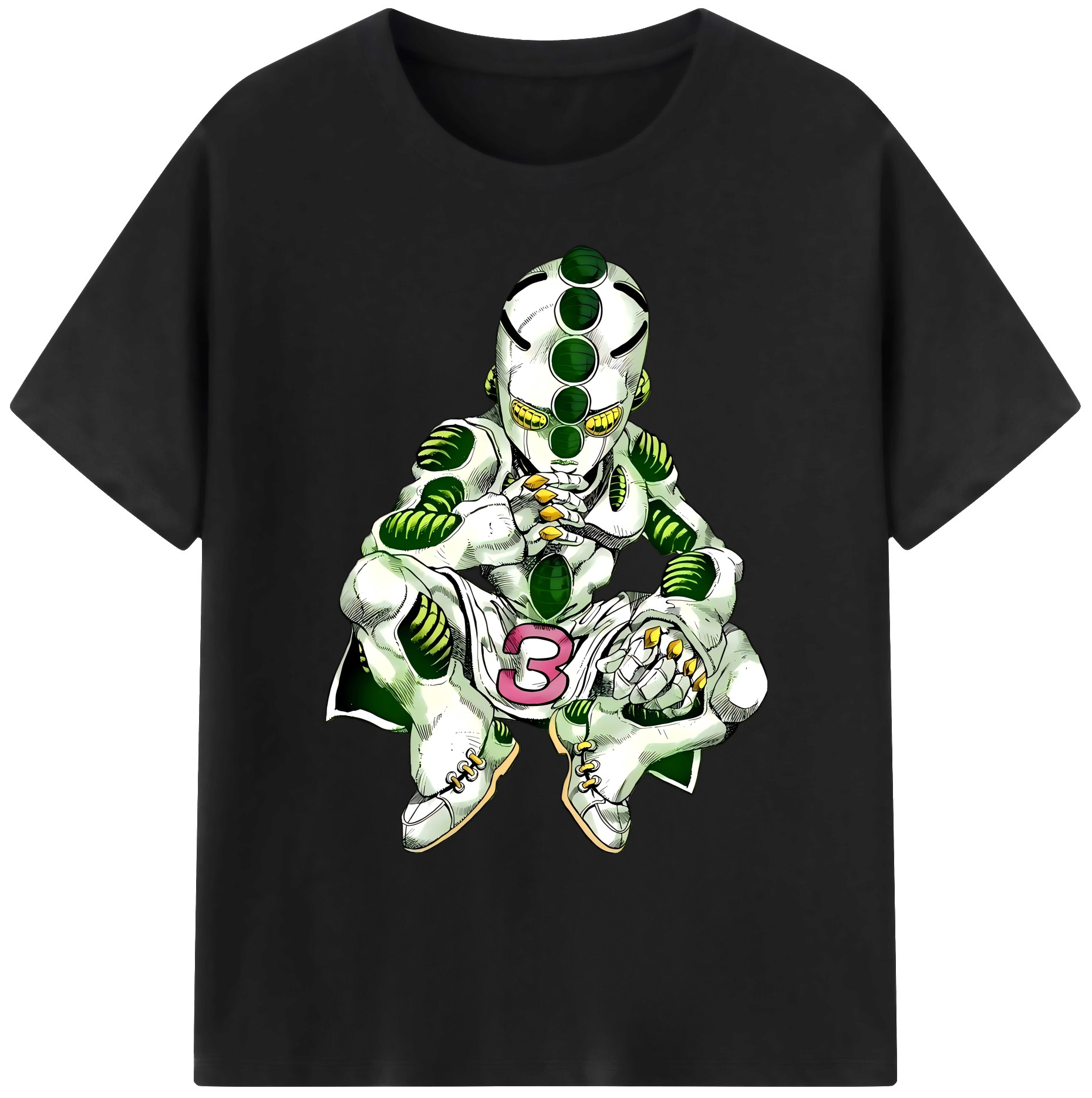 （画像用） ジョジョの奇妙な冒険 広瀨康一 JoJo's Bizarre Adventure Hirose Koichi 綿100％ メンズ半袖Tシャツ｜肌触りやわらか＆通気性