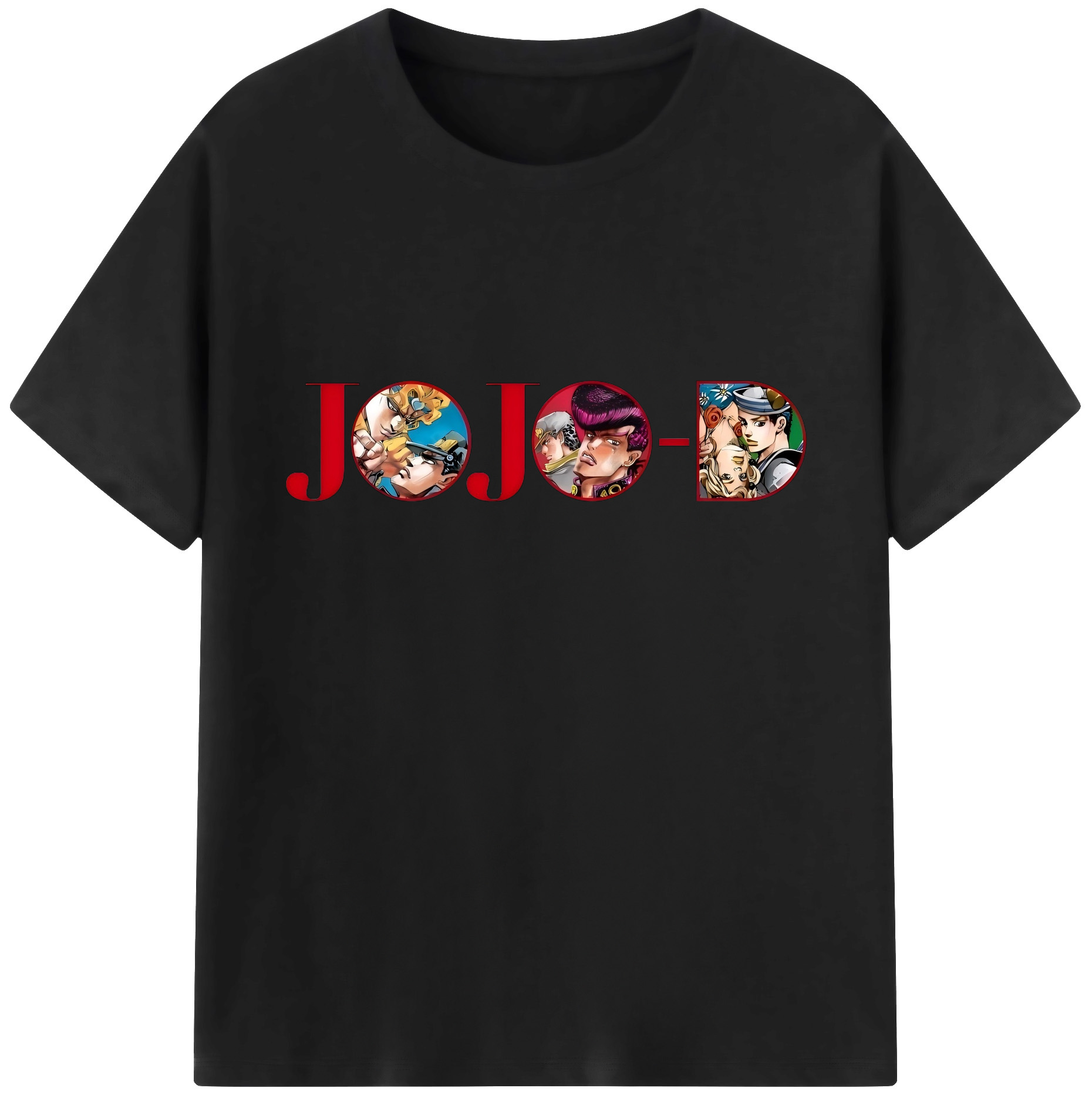 （画像用） ジョジョの奇妙な冒険 JoJo's Bizarre Adventure 綿100％ メンズ半袖Tシャツ｜肌触りやわらか＆通気性