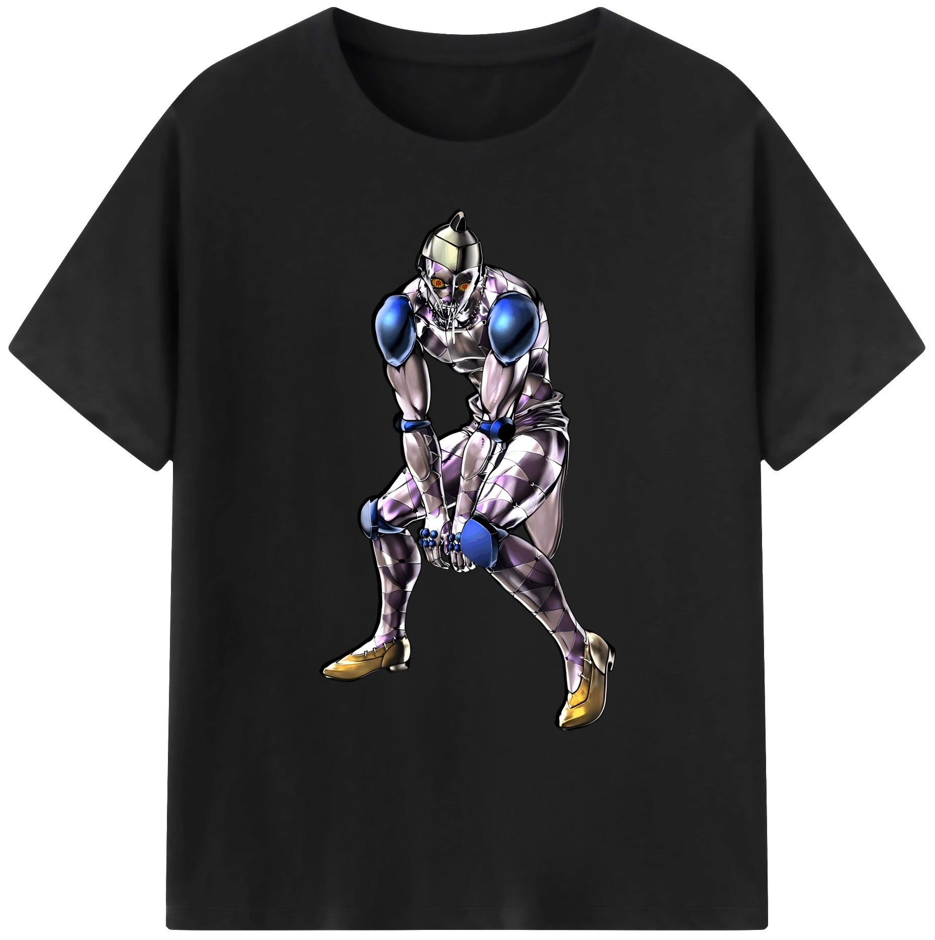 （画像用） ジョジョの奇妙な冒険 JoJo's Bizarre Adventure 綿100％ メンズ半袖Tシャツ｜肌触りやわらか＆通気性
