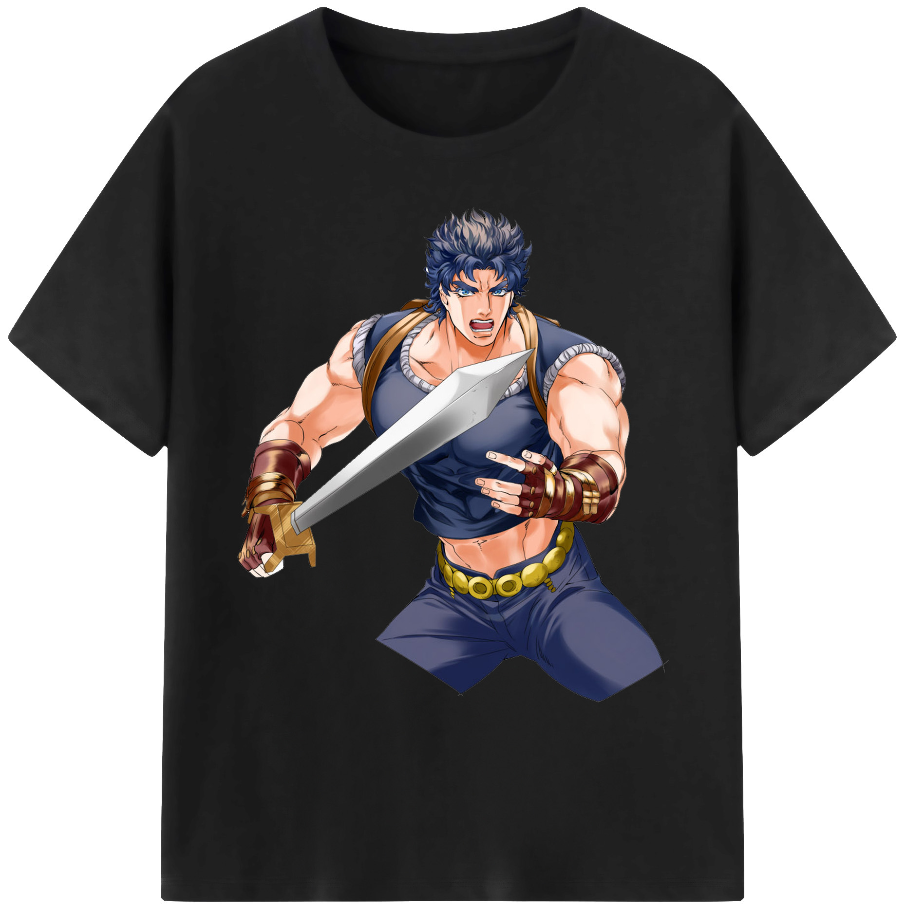 （画像用） ジョジョの奇妙な冒険 /ジョナサン?ジョースター JoJo's Bizarre Adventure Jonathan Joestar 綿100％ メンズ半袖Tシャツ｜肌触りやわらか＆通気性