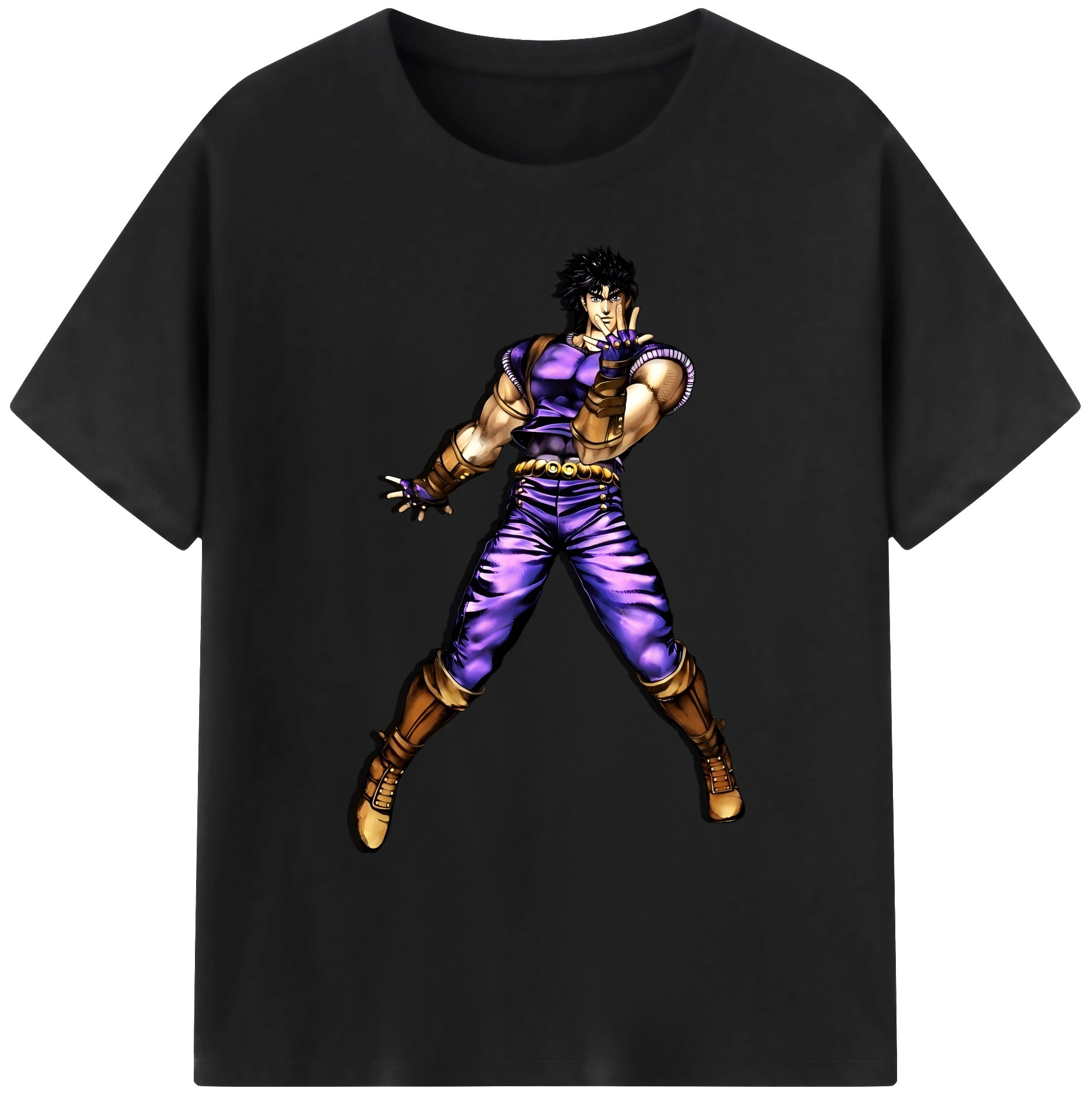 （画像用） ジョジョの奇妙な冒険 /ジョナサン?ジョースター JoJo's Bizarre Adventure Jonathan Joestar 綿100％ メンズ半袖Tシャツ｜肌触りやわらか＆通気性