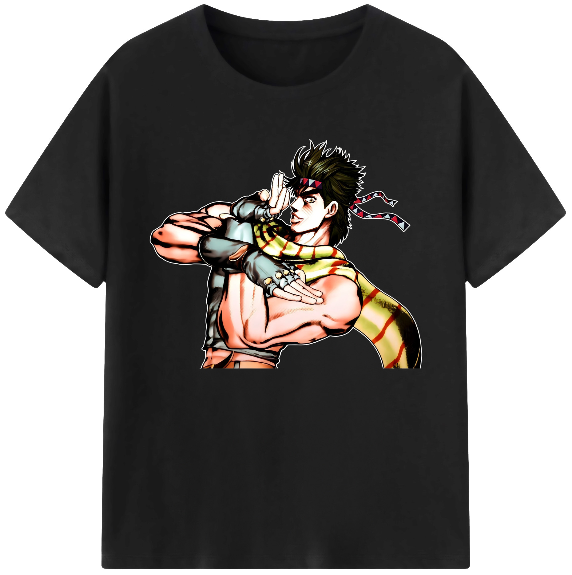 （画像用） ジョジョの奇妙な冒険 ジョセフ?ジョースター JoJo's Bizarre Adventure Joseph Joestar 綿100％ メンズ半袖Tシャツ｜肌触りやわらか＆通気性