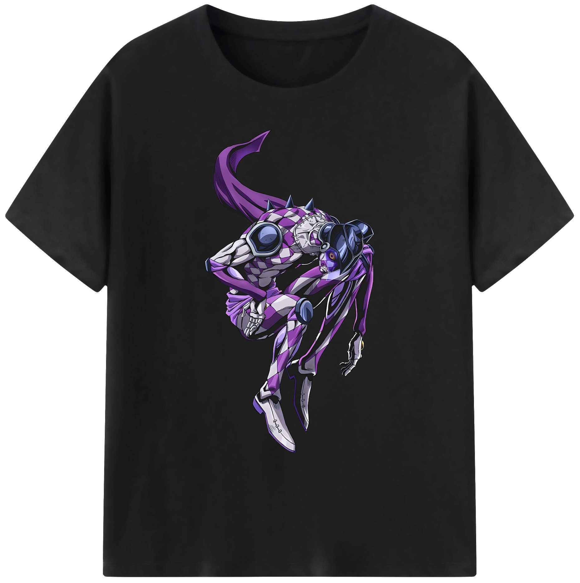 （画像用） ジョジョの奇妙な冒険 パンナコッタ?フー JoJo's Bizarre Adventure Pannacotta Fugo 綿100％ メンズ半袖Tシャツ｜肌触りやわらか＆通気性