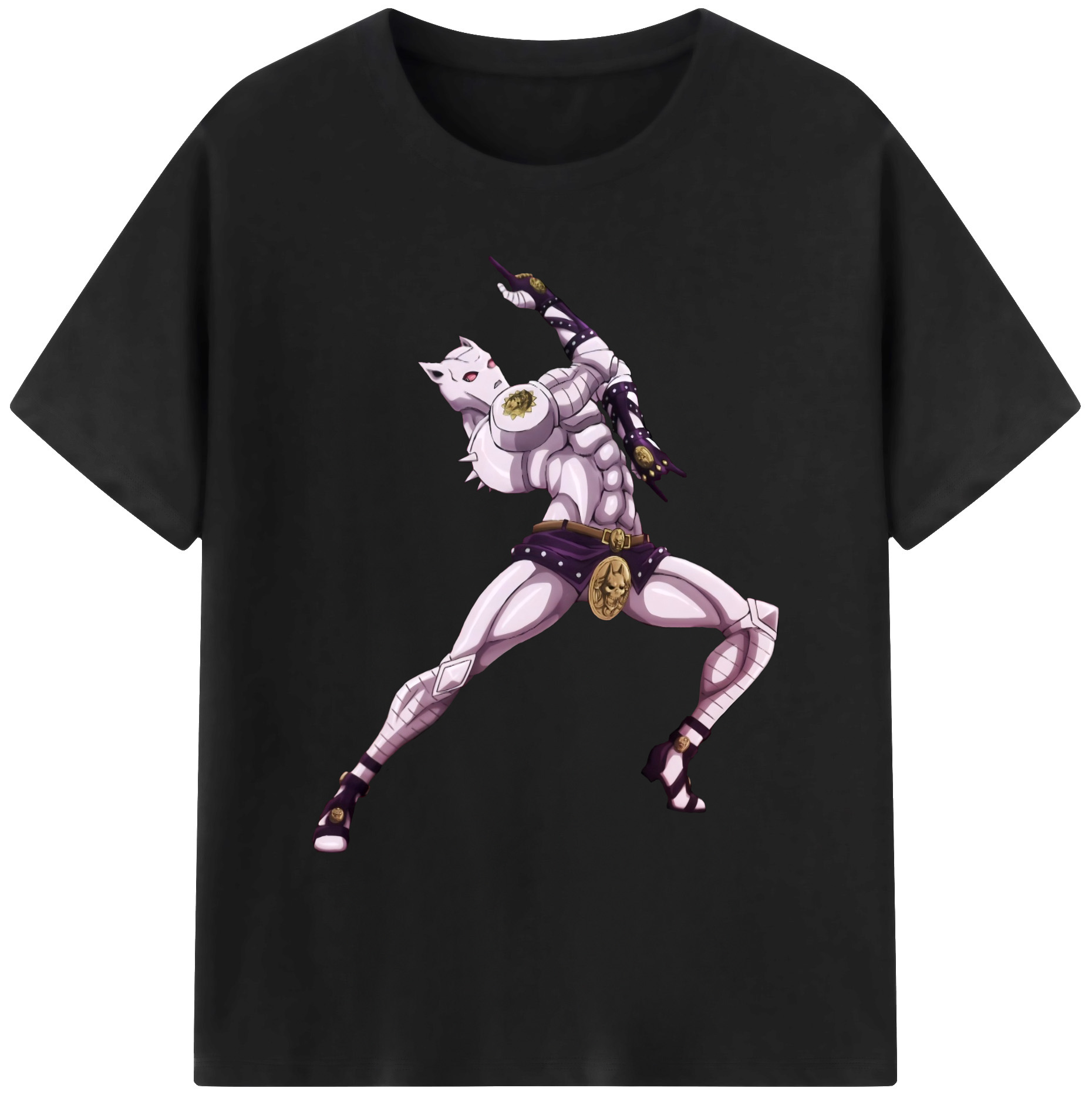 （画像用） ジョジョの奇妙な冒険 きら よしかげ JoJo's Bizarre Adventure Kira Yoshikage 綿100％ メンズ半袖Tシャツ｜肌触りやわらか＆通気性