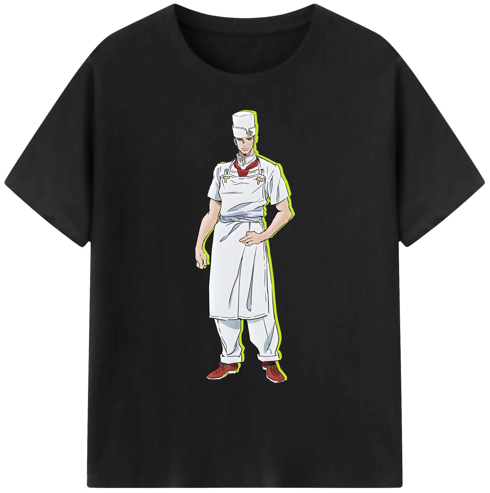 （画像用） ジョジョの奇妙な冒険 Tonio Trussardi JoJo's Bizarre Adventure トニオ?トラッサルディ 綿100％ メンズ半袖Tシャツ｜肌触りやわらか＆通気性
