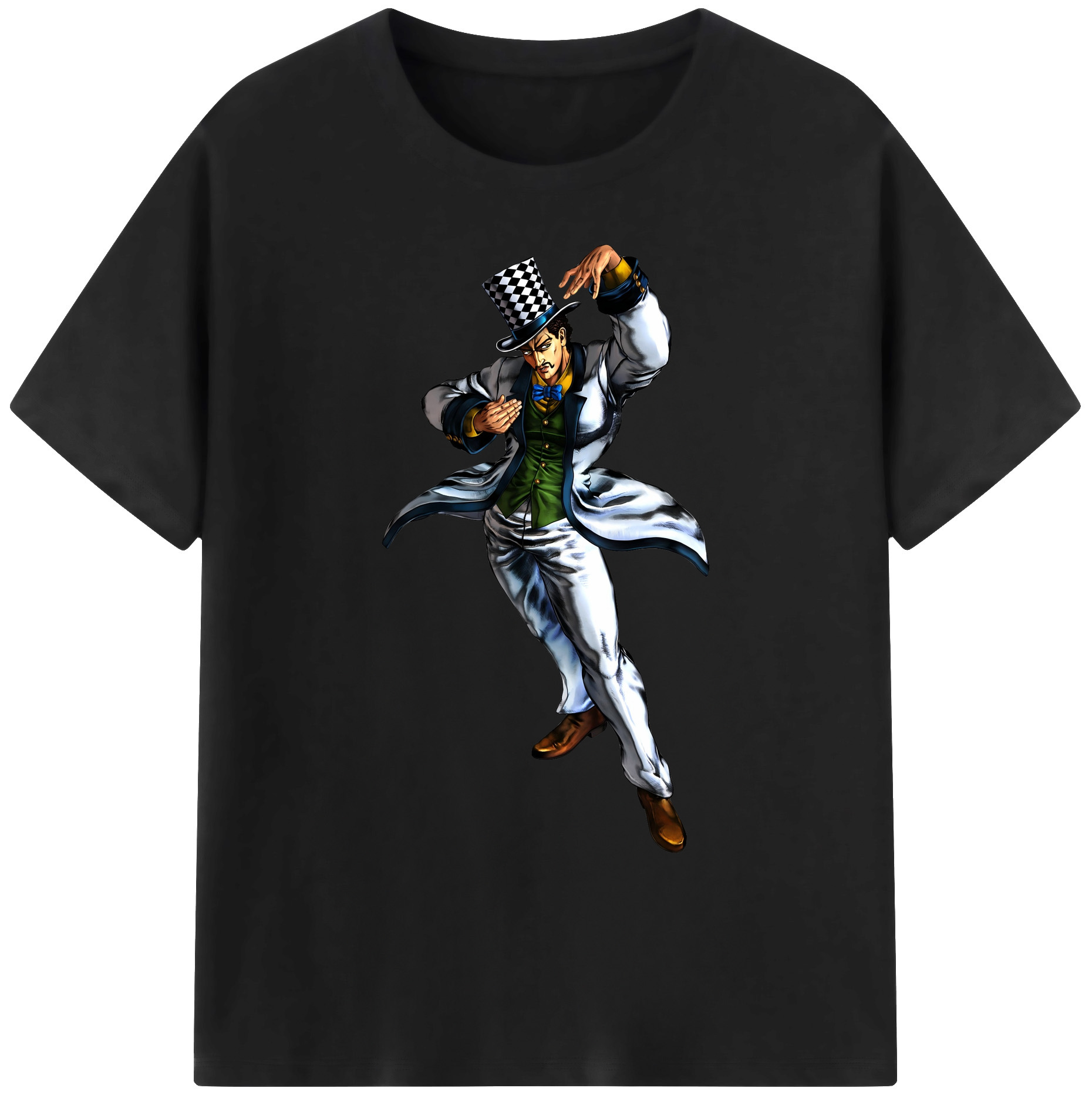 （画像用） ジョジョの奇妙な冒険 ウィル?アントニオ?ツェペリ JoJo's Bizarre Adventure Will Anthonio Zeppeli 綿100％ メンズ半袖Tシャツ｜肌触りやわらか＆通気性