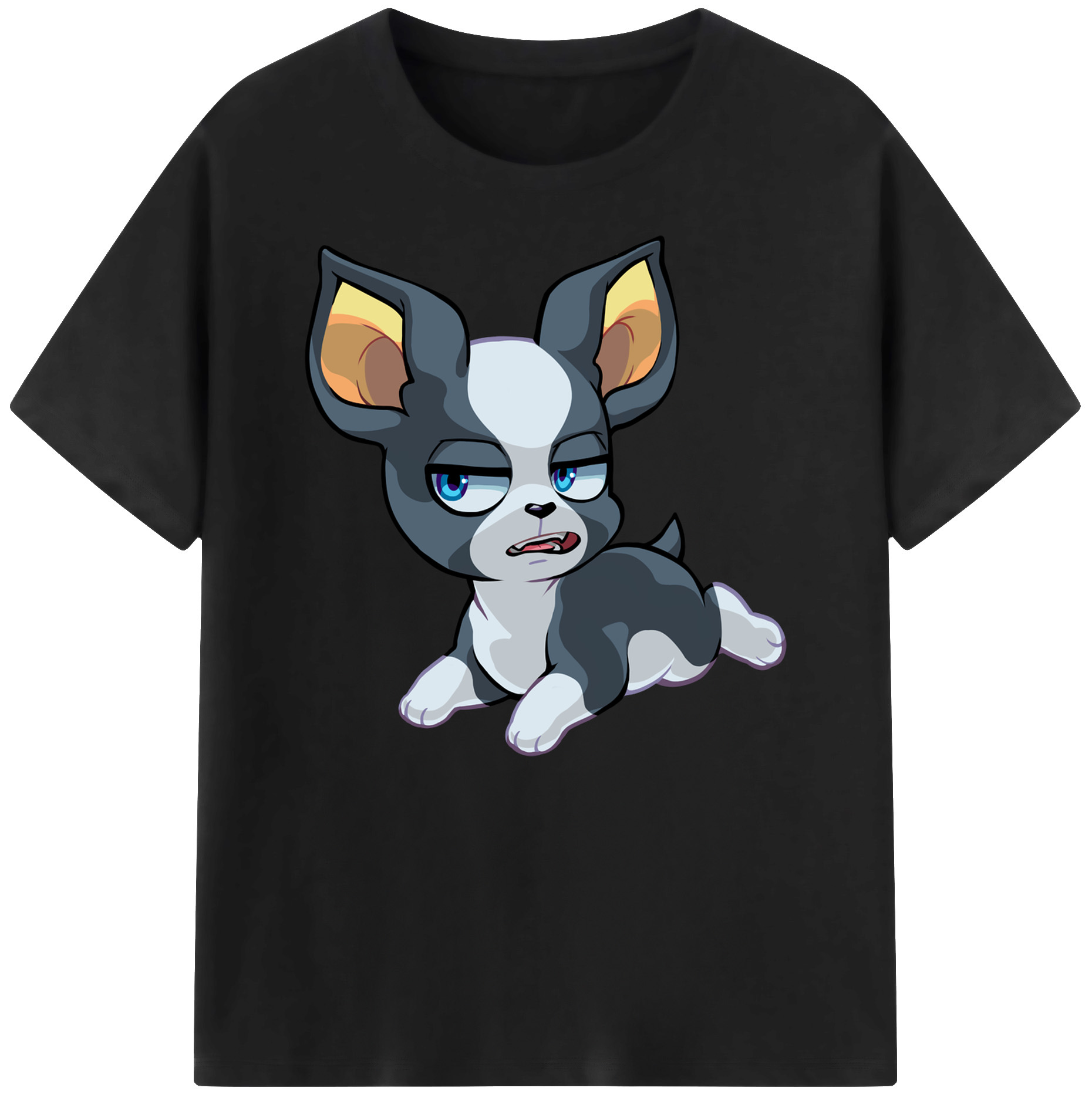 （画像用） ジョジョの奇妙な冒険 イギー JoJo's Bizarre Adventure Iggy 綿100％ メンズ半袖Tシャツ｜肌触りやわらか＆通気性