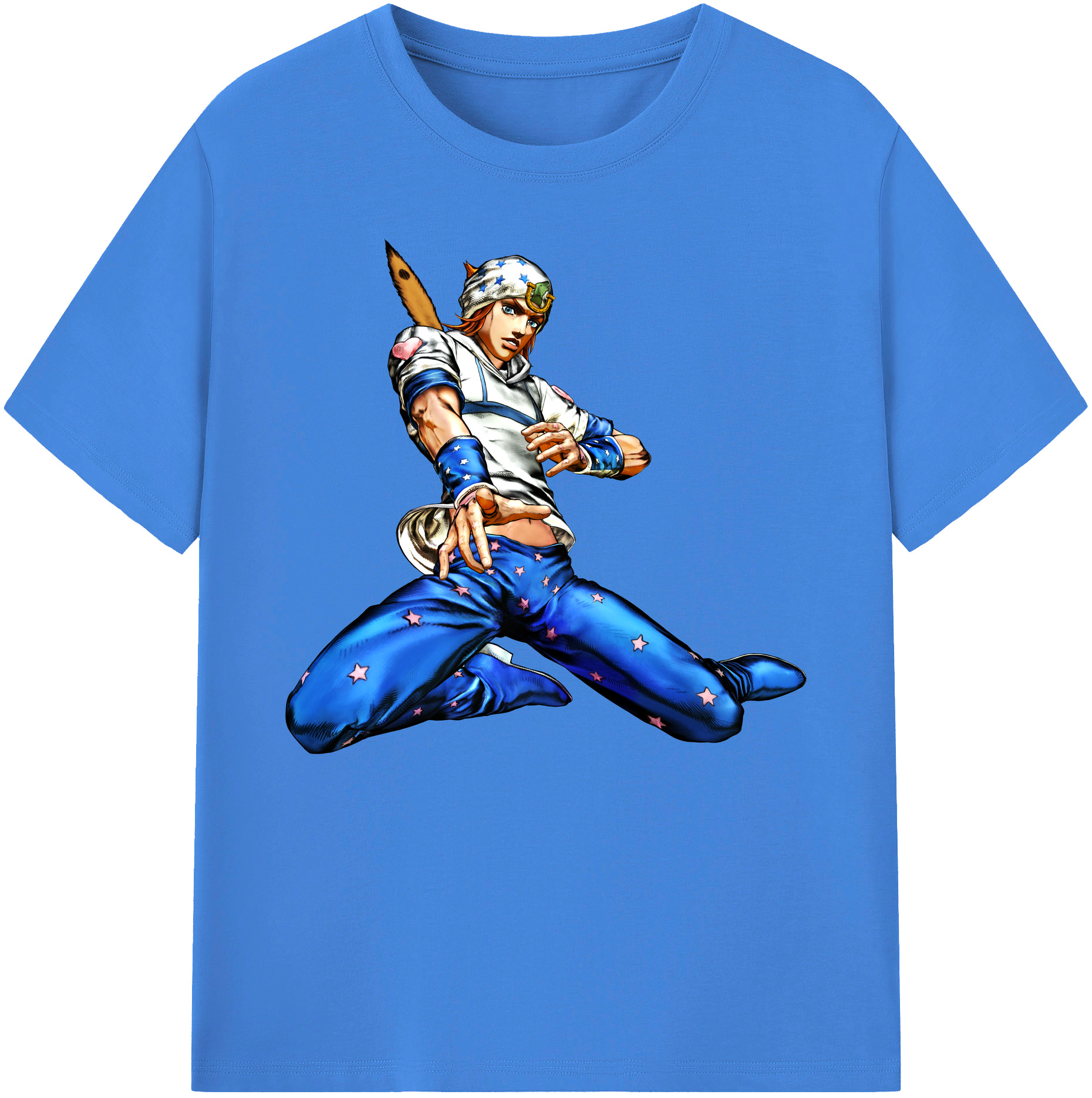 （画像用） ジョジョの奇妙な冒険 ジョナサン?ジョースター JoJo's Bizarre Adventure Jonathan Joestar 綿100％ メンズ半袖Tシャツ｜肌触りやわらか＆通気性