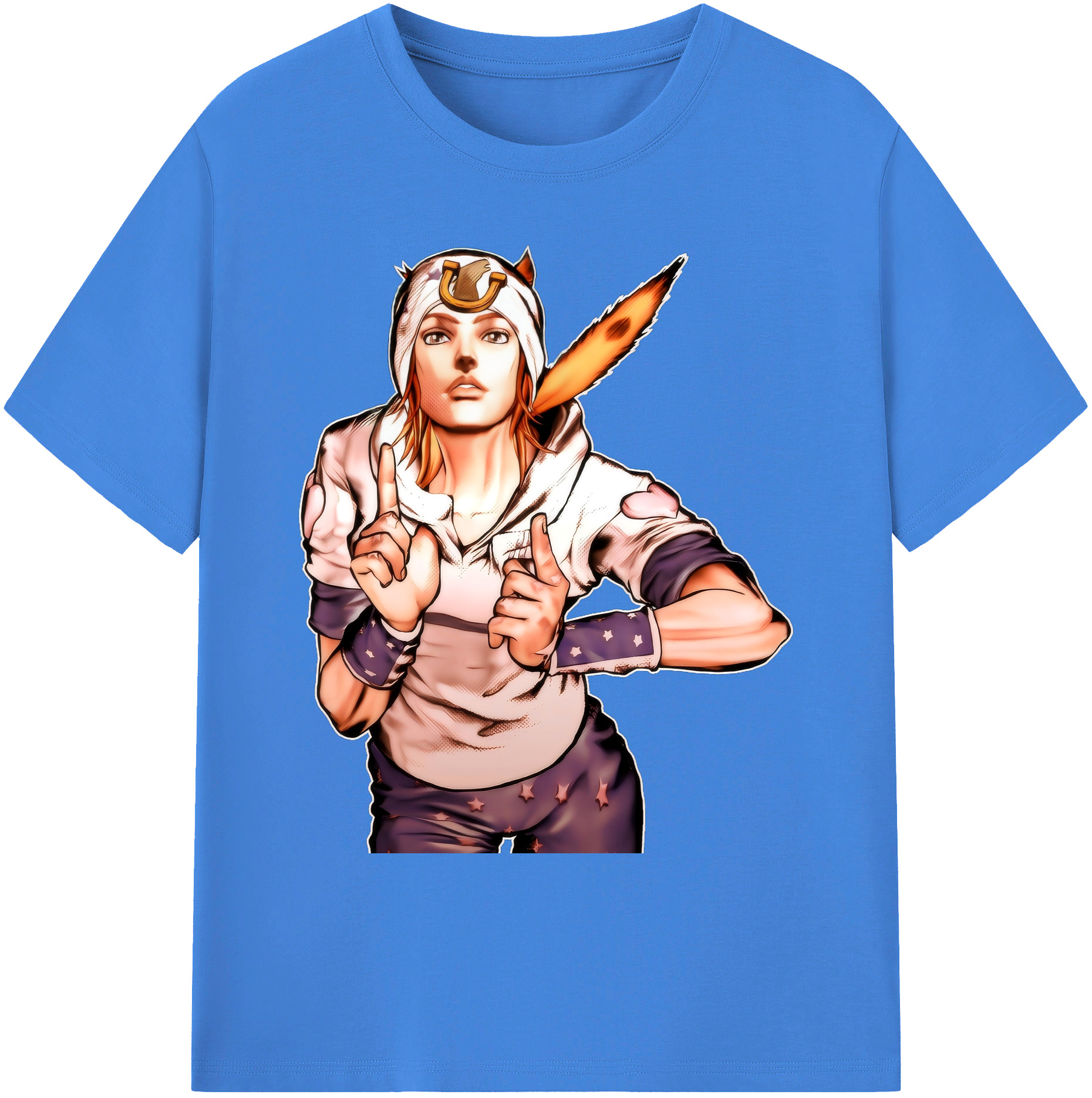 （画像用） ジョジョの奇妙な冒険 ジョナサン?ジョースター JoJo's Bizarre Adventure Jonathan Joestar 綿100％ メンズ半袖Tシャツ｜肌触りやわらか＆通気性