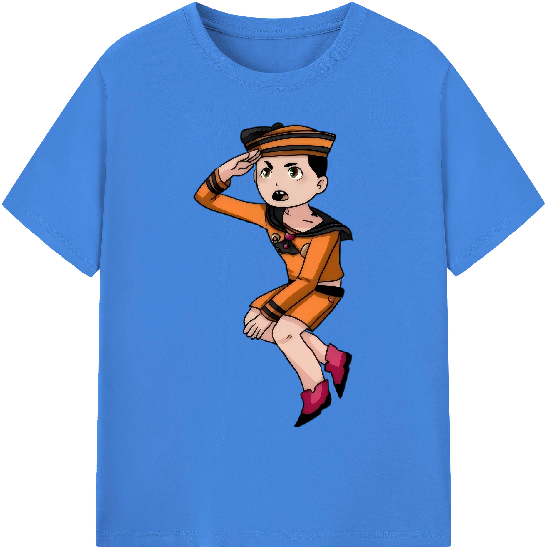 （画像用） ジョジョの奇妙な冒険 東方定助 JoJo's Bizarre Adventure Higashikata Josuke 綿100％ メンズ半袖Tシャツ｜肌触りやわらか＆通気性