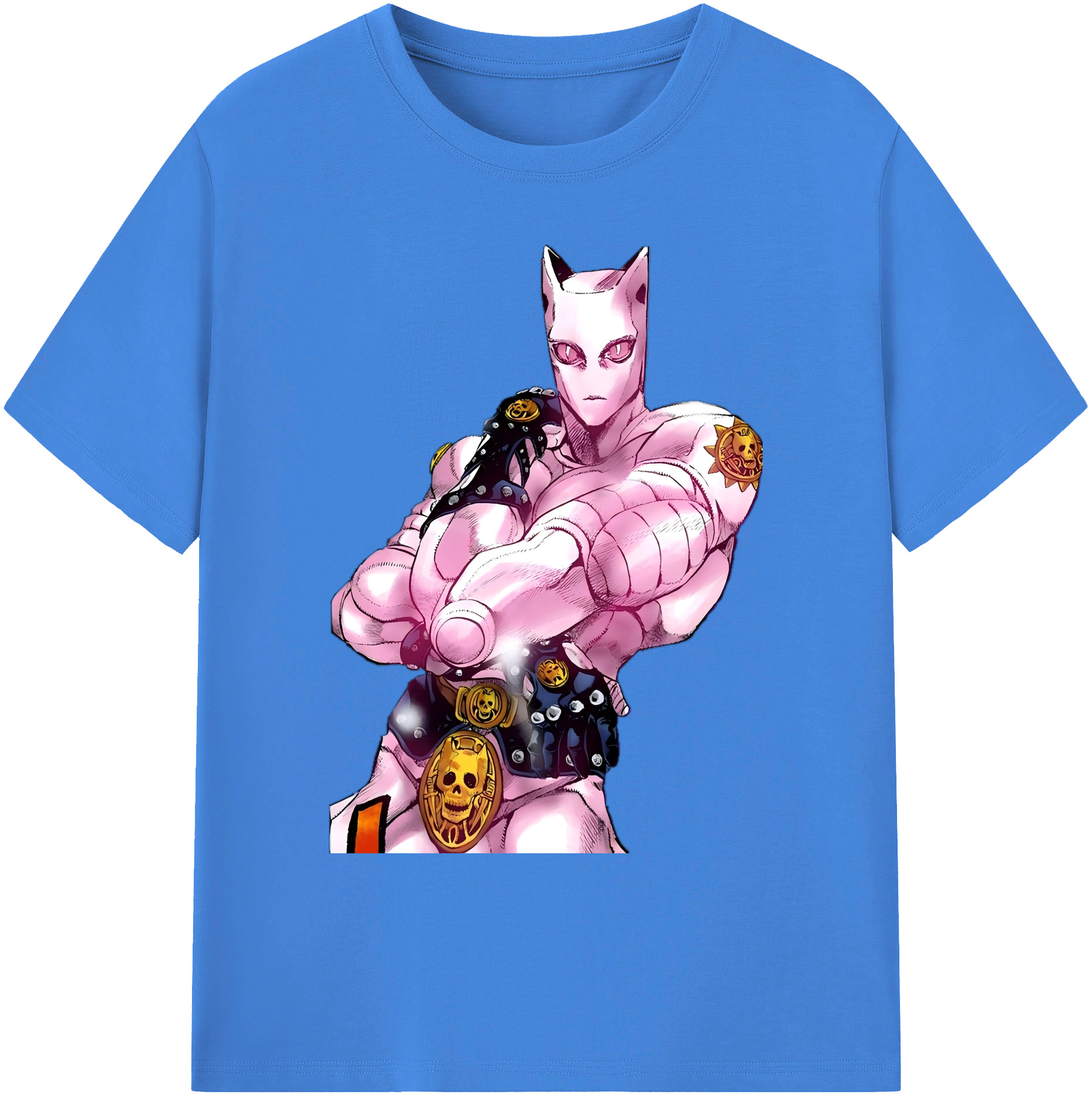 （画像用） ジョジョの奇妙な冒険 きら よしかげ JoJo's Bizarre Adventure Kira Yoshikage 綿100％ メンズ半袖Tシャツ｜肌触りやわらか＆通気性