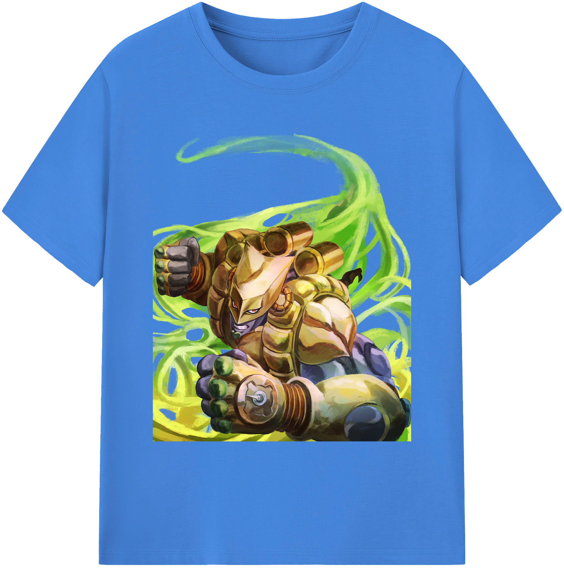 （画像用） ジョジョの奇妙な冒険 ディオ?ブランドー JoJo's Bizarre Adventure Dio Brando 綿100％ メンズ半袖Tシャツ｜肌触りやわらか＆通気性