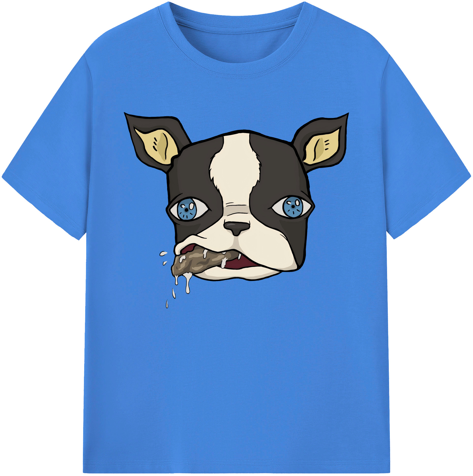 （画像用） ジョジョの奇妙な冒険 イギー JoJo's Bizarre Adventure Iggy 綿100％ メンズ半袖Tシャツ｜肌触りやわらか＆通気性