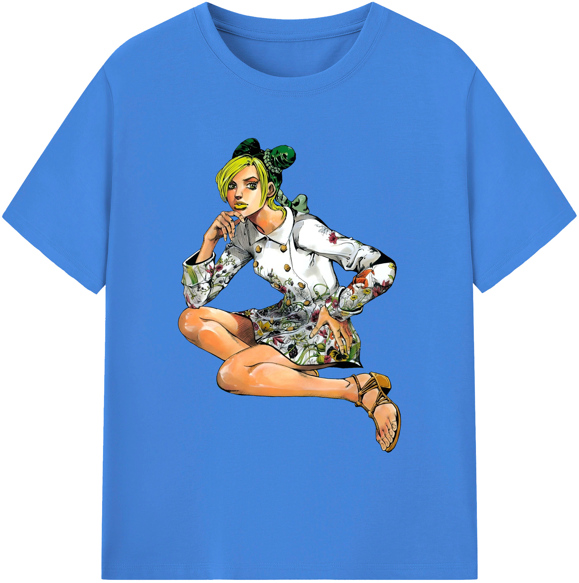 （画像用） "ジョジョの奇妙な冒険 くうじょう ジョリーン JoJo's Bizarre Adventure Jolyne Cujoh " 綿100％ メンズ半袖Tシャツ｜肌触りやわらか＆通気性