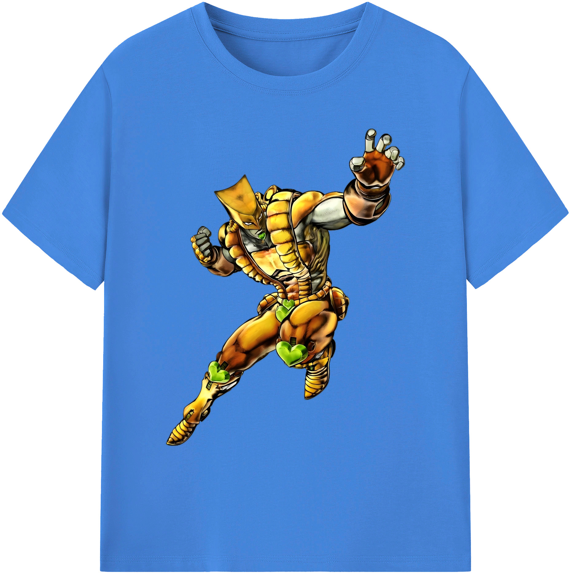 （画像用） ジョジョの奇妙な冒険 ディオ?ブランドー JoJo's Bizarre Adventure Dio Brando 綿100％ メンズ半袖Tシャツ｜肌触りやわらか＆通気性
