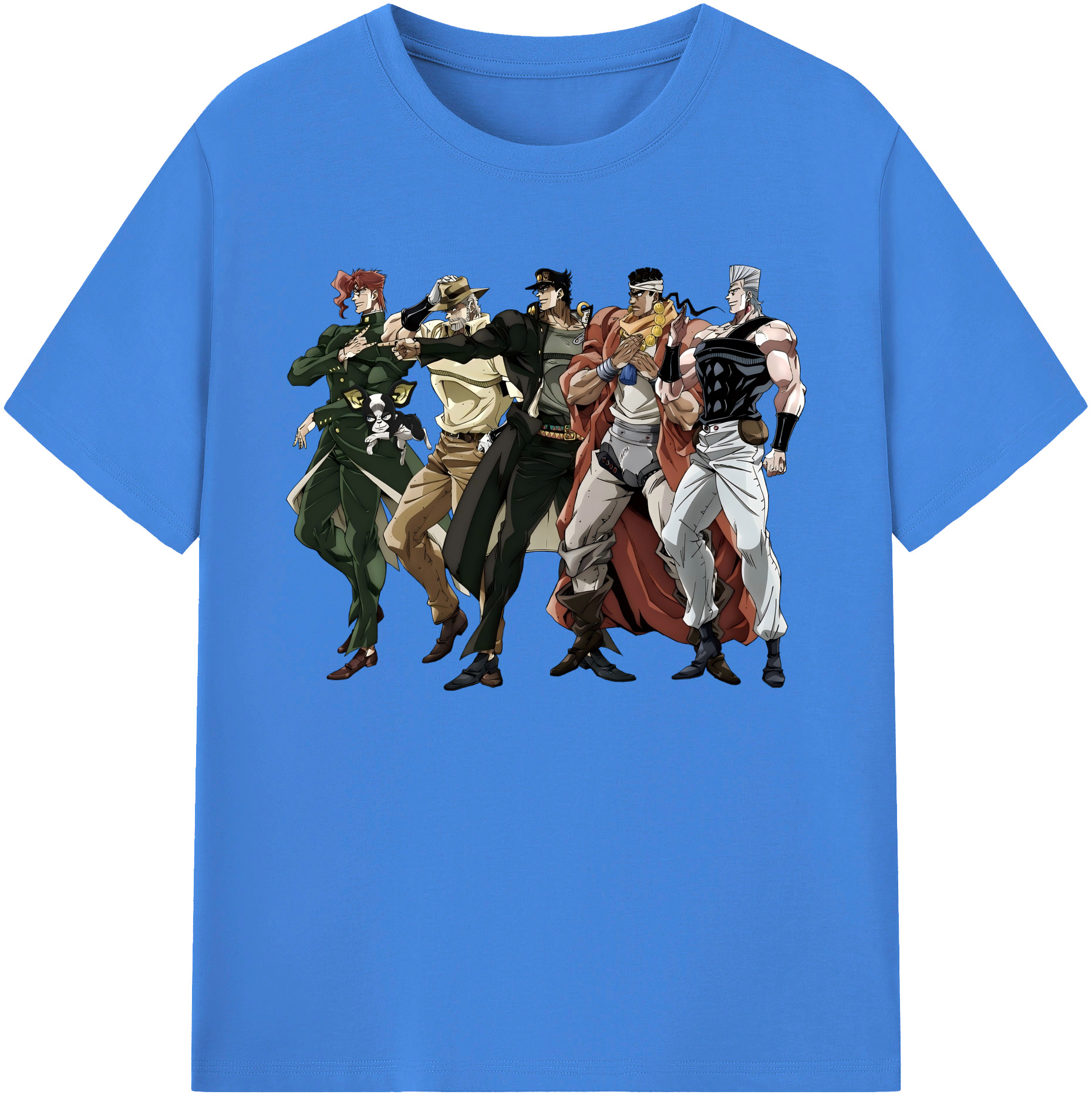 （画像用） ジョジョの奇妙な冒険 JoJo's Bizarre Adventure 綿100％ メンズ半袖Tシャツ｜肌触りやわらか＆通気性