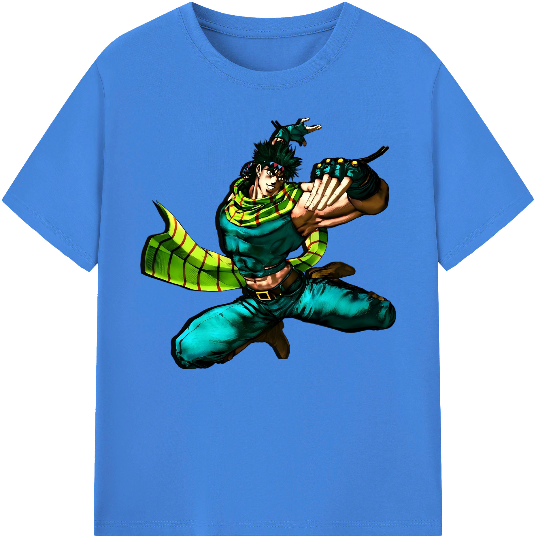 （画像用） ジョジョの奇妙な冒険 ジョセフ?ジョースター JoJo's Bizarre Adventure Joseph Joestar 綿100％ メンズ半袖Tシャツ｜肌触りやわらか＆通気性