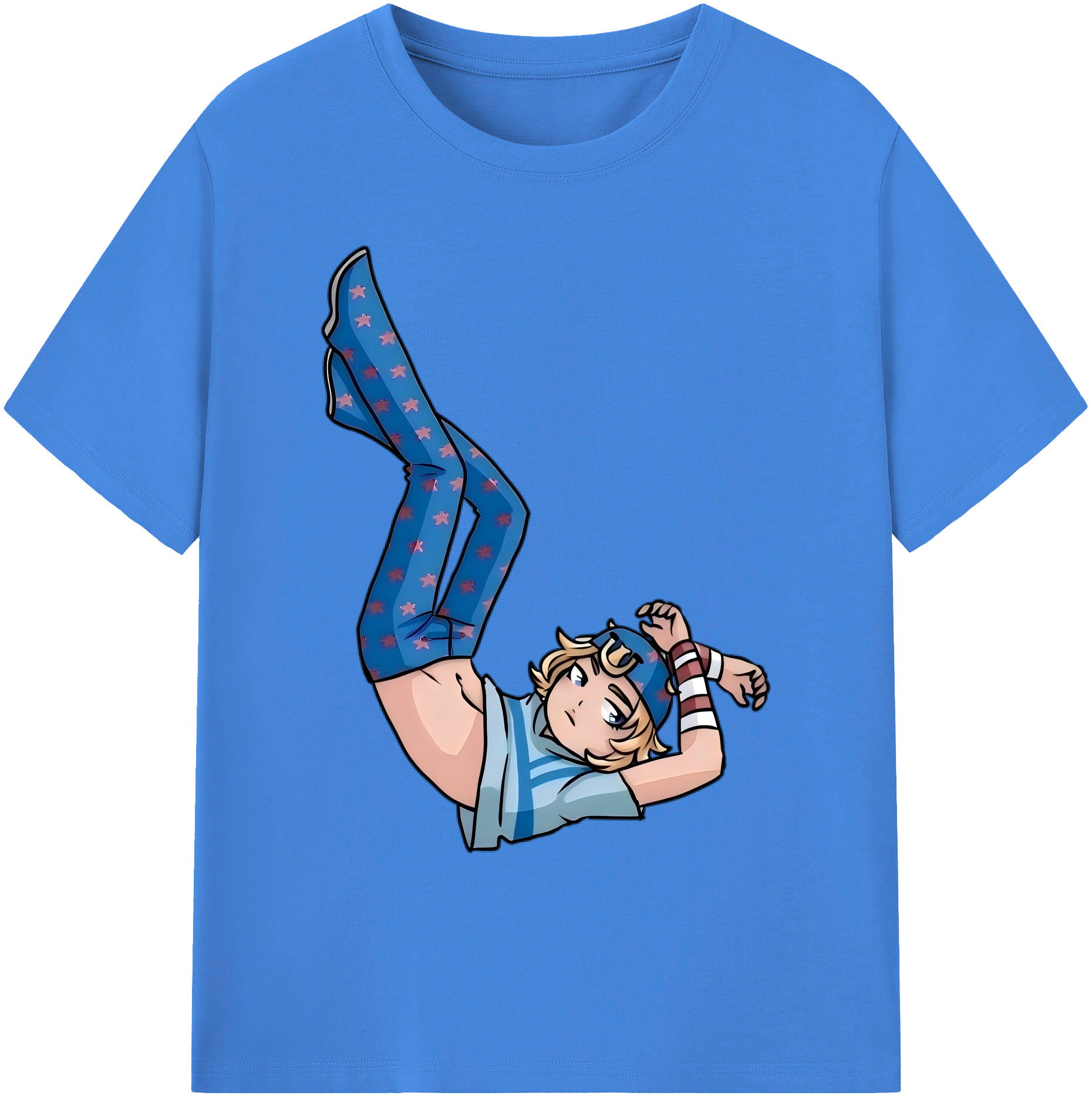 （画像用） ジョジョの奇妙な冒険 グイード?ミスタ JoJo's Bizarre Adventure Guido Mista 綿100％ メンズ半袖Tシャツ｜肌触りやわらか＆通気性