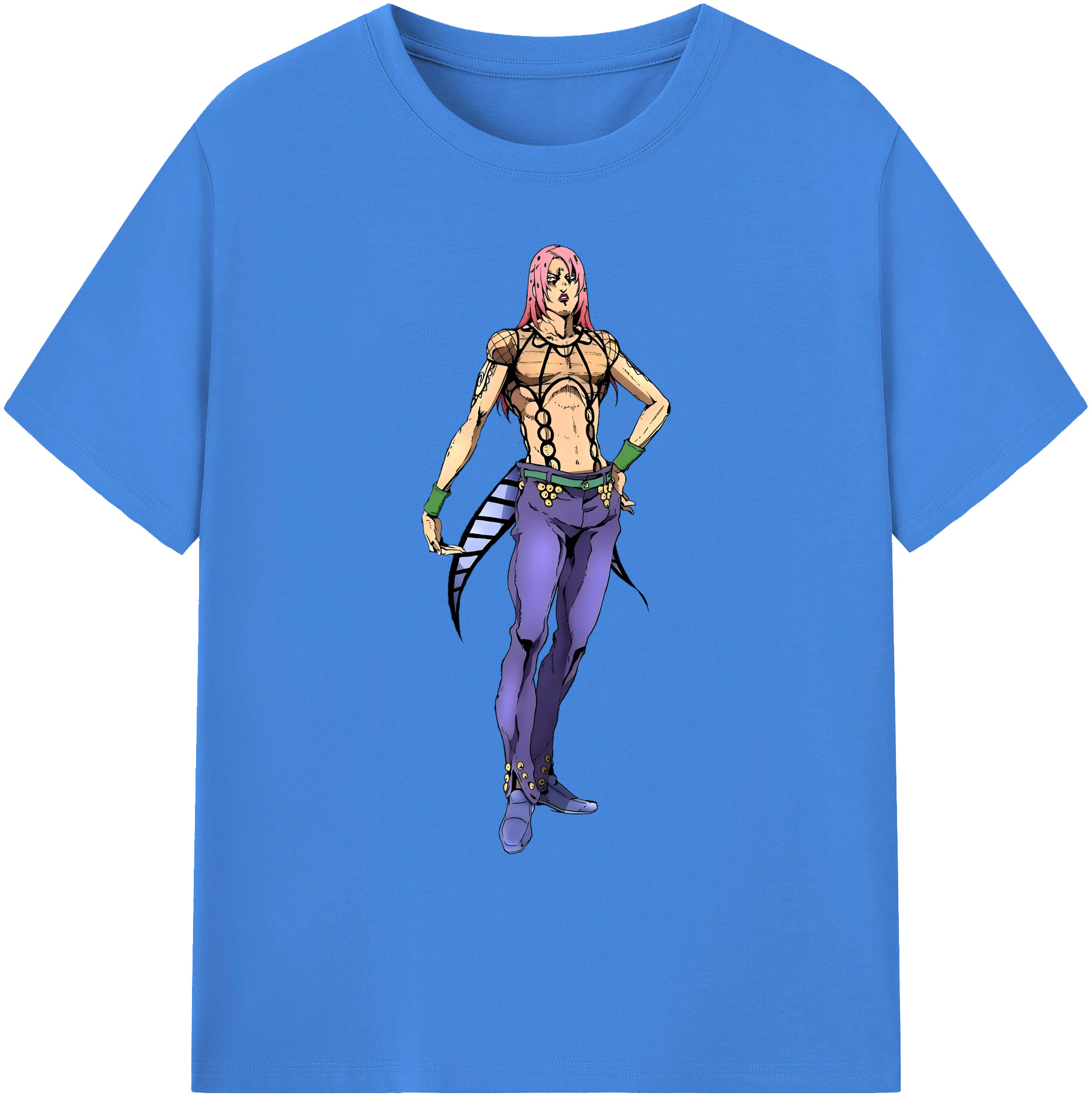 （画像用） ジョジョの奇妙な冒険 ビネガー?ドッピオ JoJo's Bizarre Adventure Vinegar Doppio 綿100％ メンズ半袖Tシャツ｜肌触りやわらか＆通気性