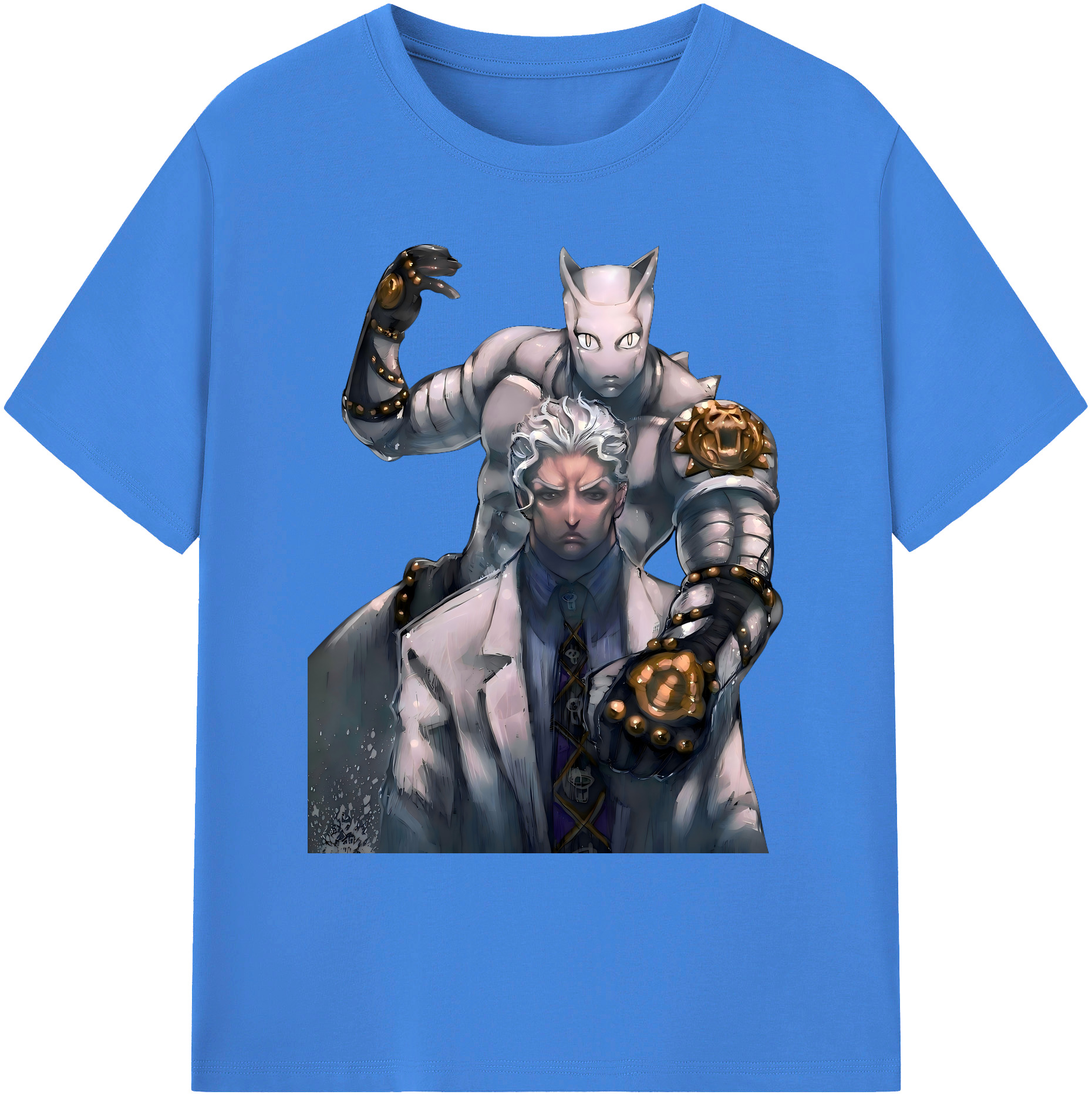 （画像用） ジョジョの奇妙な冒険 きら よしかげ JoJo's Bizarre Adventure Kira Yoshikage 綿100％ メンズ半袖Tシャツ｜肌触りやわらか＆通気性