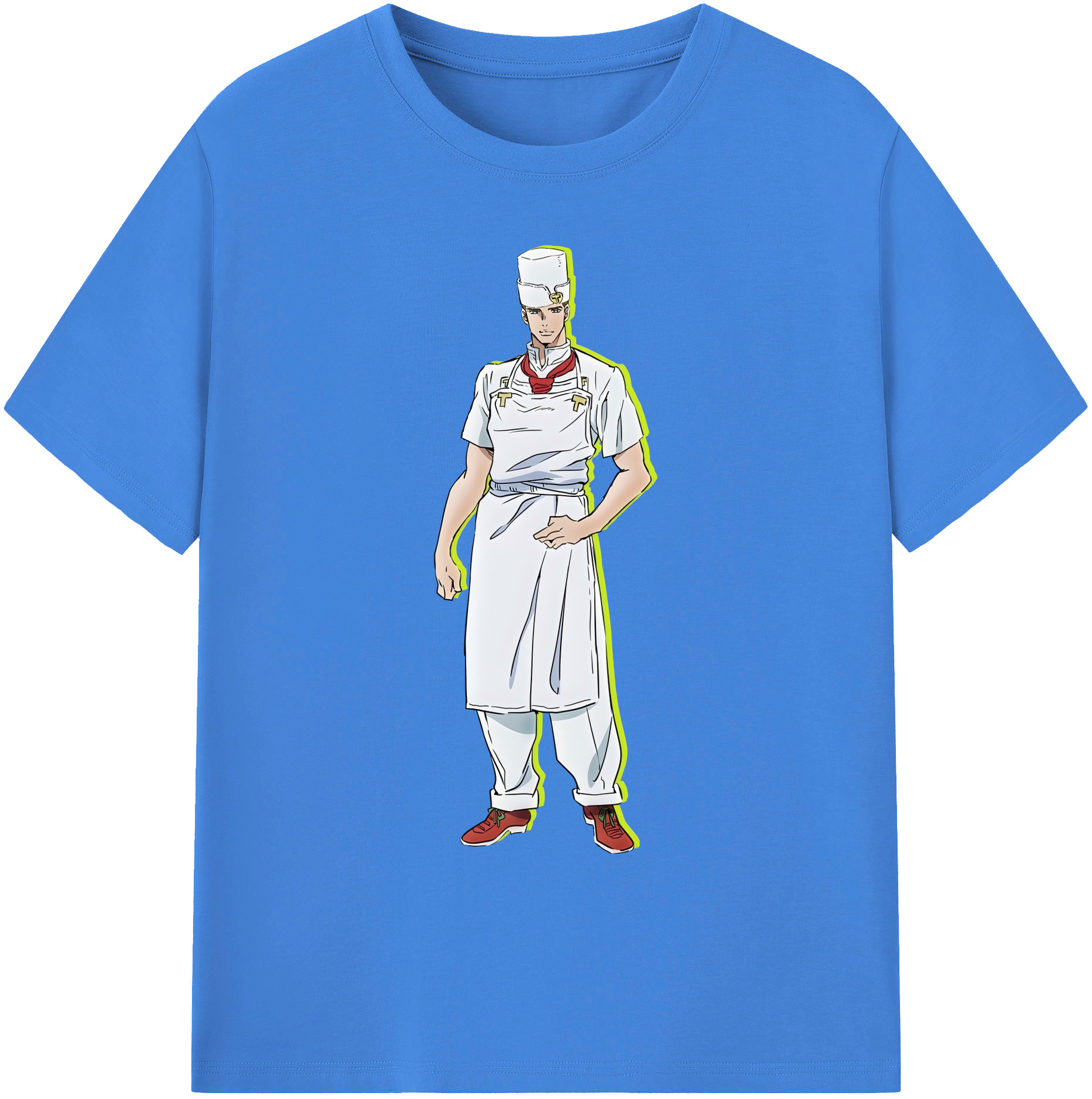 （画像用） ジョジョの奇妙な冒険 Tonio Trussardi JoJo's Bizarre Adventure トニオ?トラッサルディ 綿100％ メンズ半袖Tシャツ｜肌触りやわらか＆通気性
