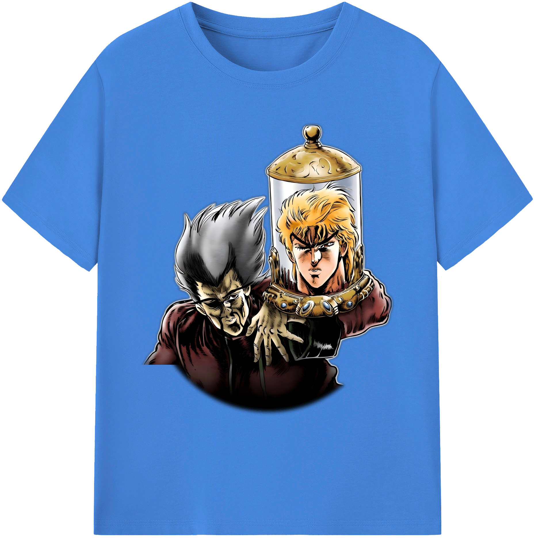 （画像用） ジョジョの奇妙な冒険 ディオ?ブランドー JoJo's Bizarre Adventure Dio Brando 綿100％ メンズ半袖Tシャツ｜肌触りやわらか＆通気性