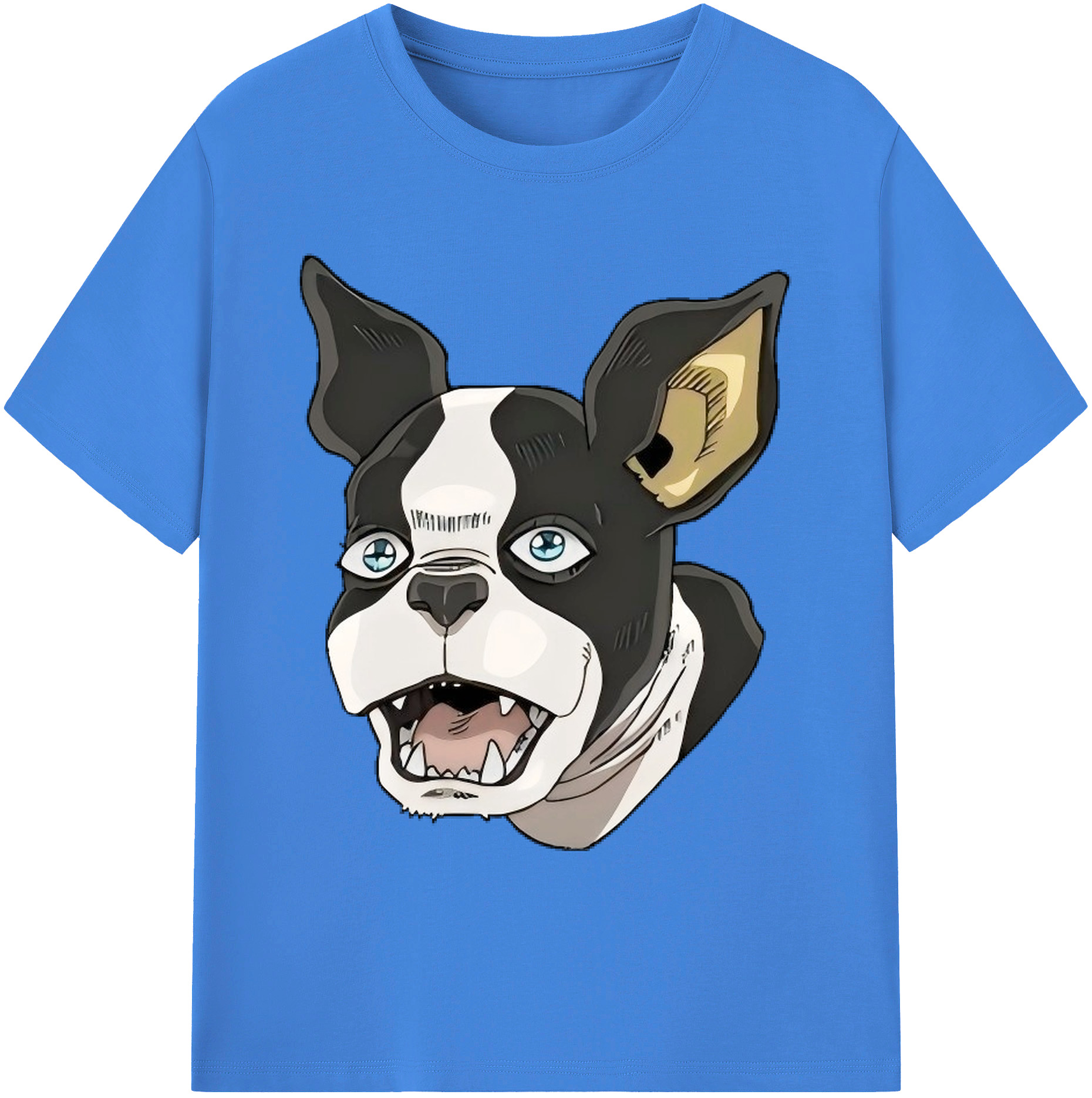 （画像用） ジョジョの奇妙な冒険 イギー JoJo's Bizarre Adventure Iggy 綿100％ メンズ半袖Tシャツ｜肌触りやわらか＆通気性