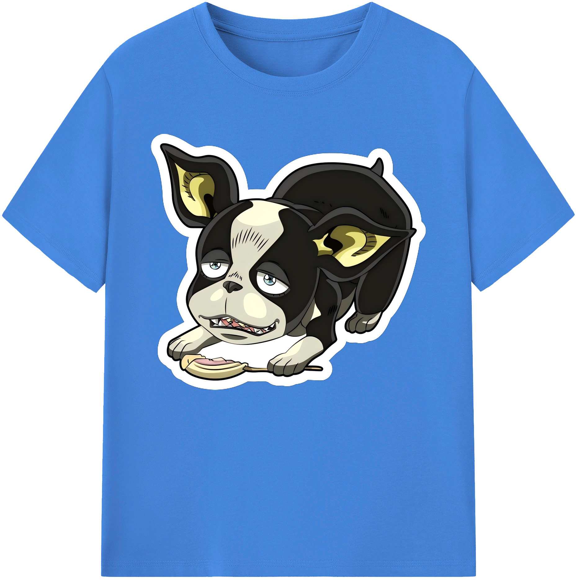 （画像用） ジョジョの奇妙な冒険 イギー JoJo's Bizarre Adventure Iggy 綿100％ メンズ半袖Tシャツ｜肌触りやわらか＆通気性