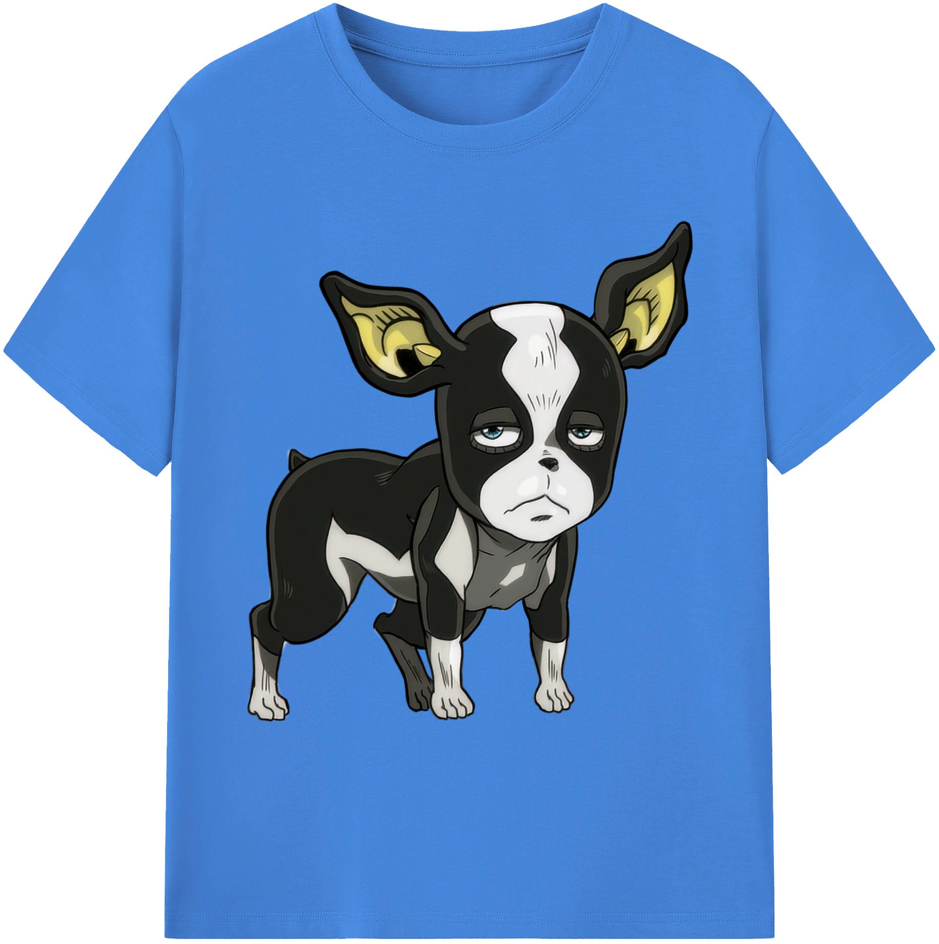 （画像用） ジョジョの奇妙な冒険 イギー JoJo's Bizarre Adventure Iggy 綿100％ メンズ半袖Tシャツ｜肌触りやわらか＆通気性