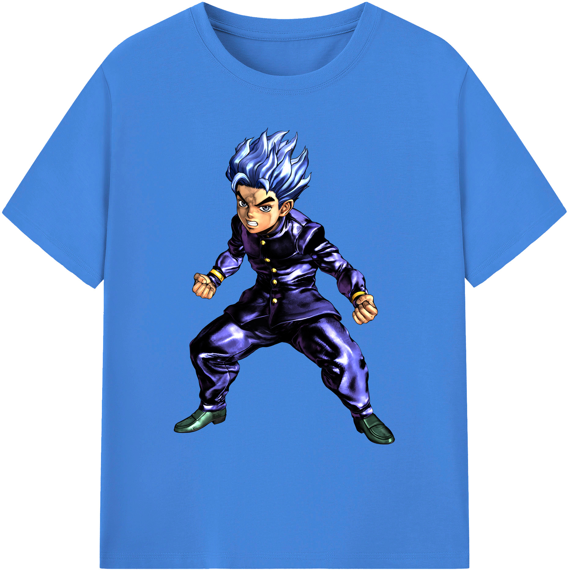 （画像用） ジョジョの奇妙な冒険 広瀨康一 JoJo's Bizarre Adventure Hirose Koichi 綿100％ メンズ半袖Tシャツ｜肌触りやわらか＆通気性