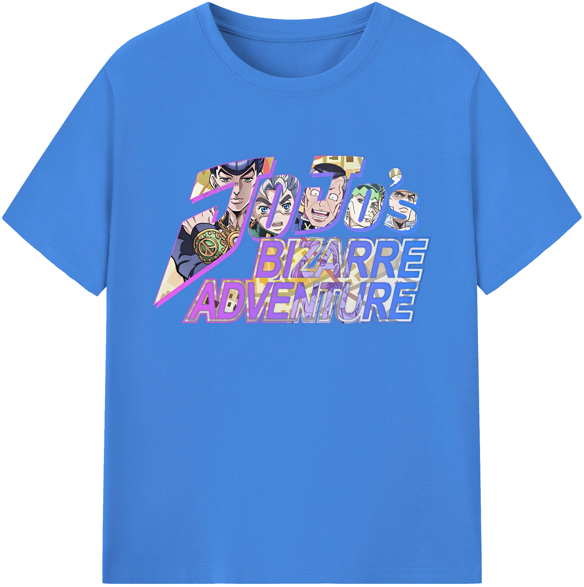 （画像用） ジョジョの奇妙な冒険 JoJo's Bizarre Adventure 綿100％ メンズ半袖Tシャツ｜肌触りやわらか＆通気性