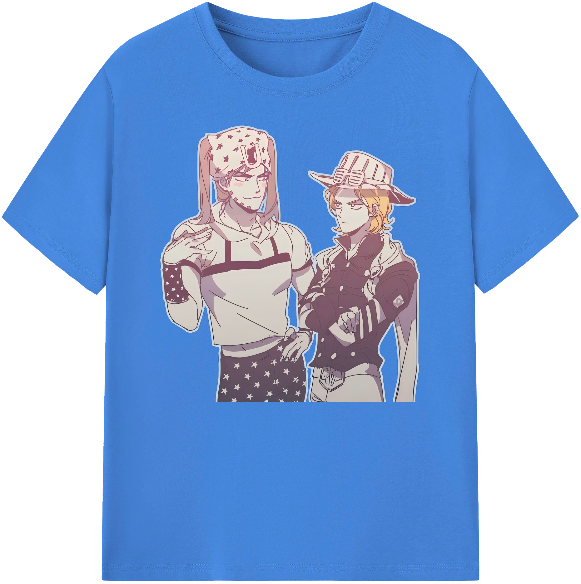 （画像用） ジョジョの奇妙な冒険 JoJo's Bizarre Adventure 綿100％ メンズ半袖Tシャツ｜肌触りやわらか＆通気性