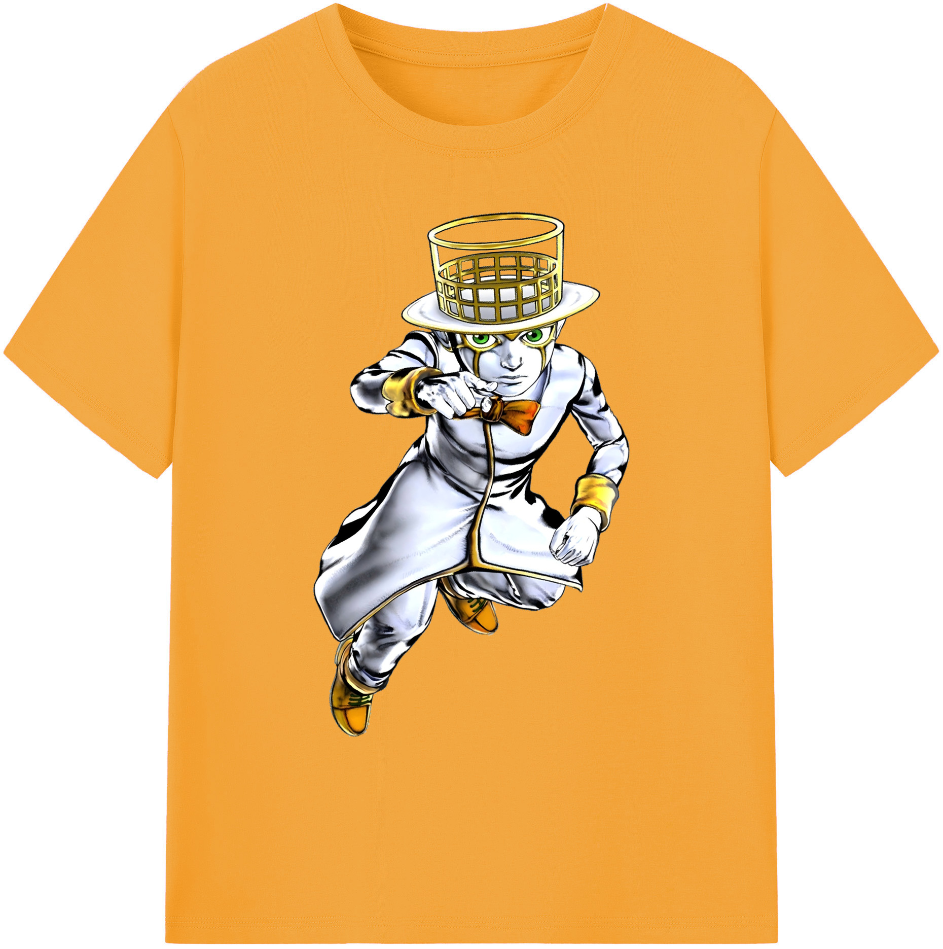 （画像用） ジョジョの奇妙な冒険 岸辺 露伴（きしべ ろはん） JoJo's Bizarre Adventure Rohan Kishibe 綿100％ メンズ半袖Tシャツ｜肌触りやわらか＆通気性