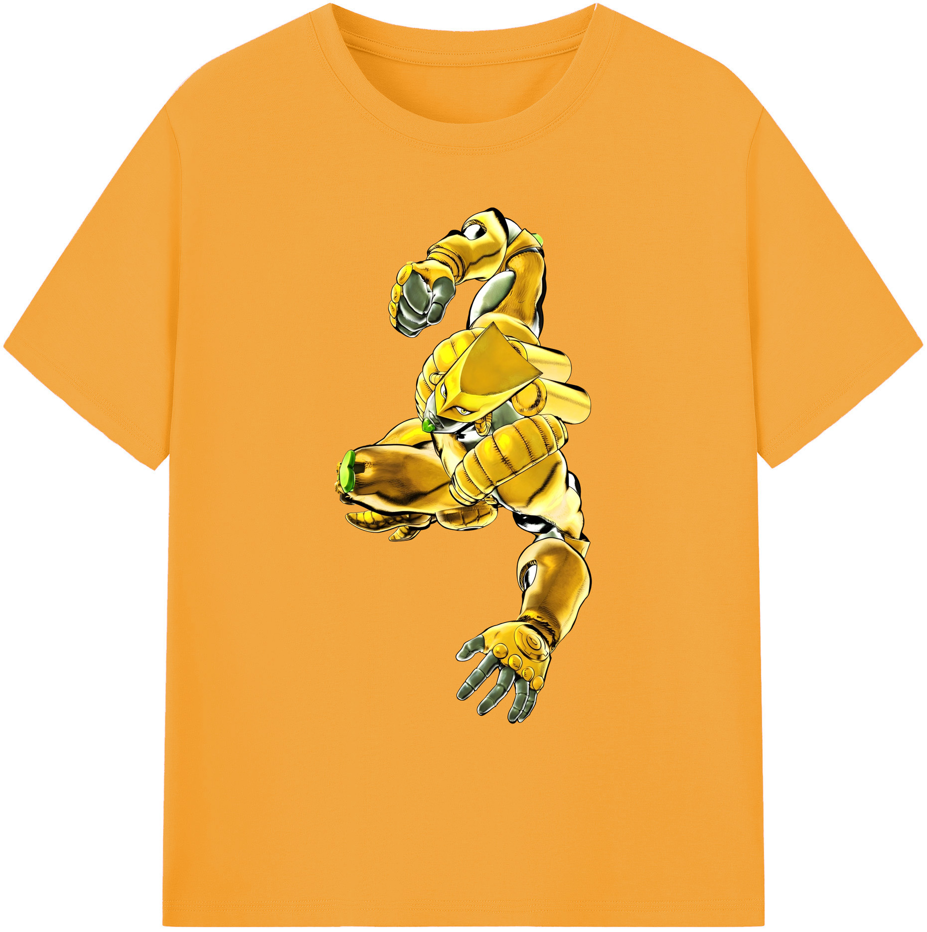 （画像用） ジョジョの奇妙な冒険 ディオ?ブランドー JoJo's Bizarre Adventure Dio Brando 綿100％ メンズ半袖Tシャツ｜肌触りやわらか＆通気性