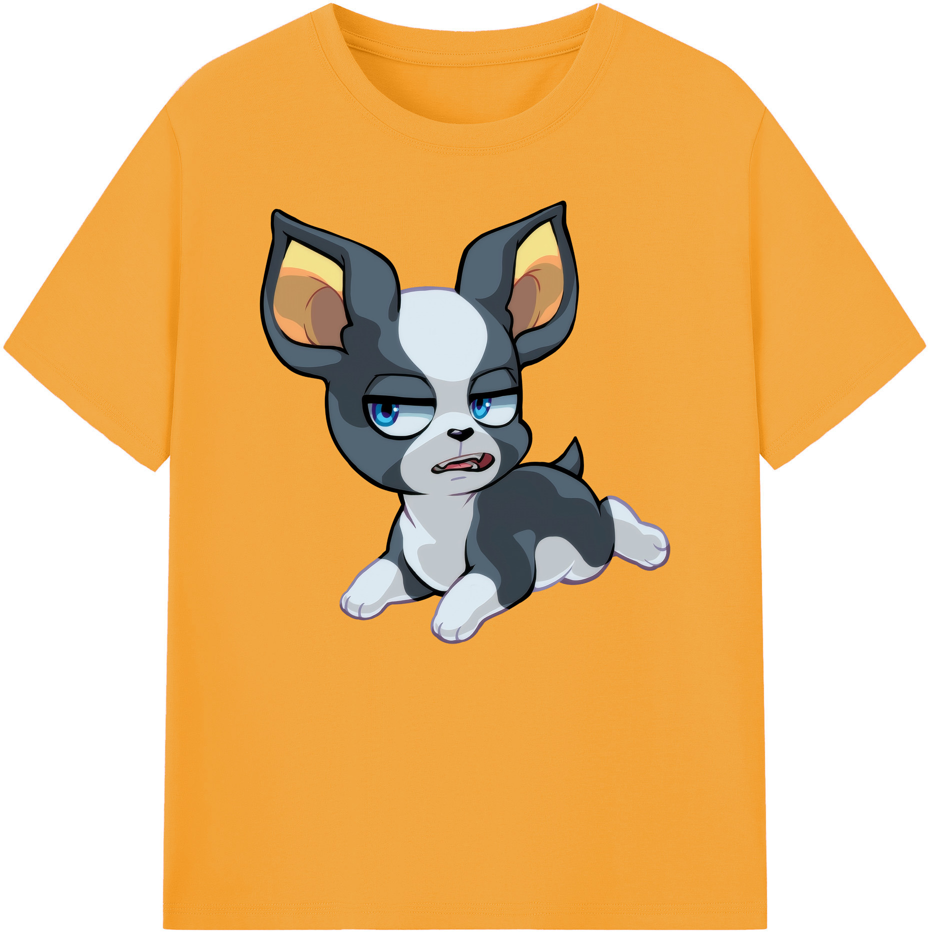 （画像用） ジョジョの奇妙な冒険 イギー JoJo's Bizarre Adventure Iggy 綿100％ メンズ半袖Tシャツ｜肌触りやわらか＆通気性