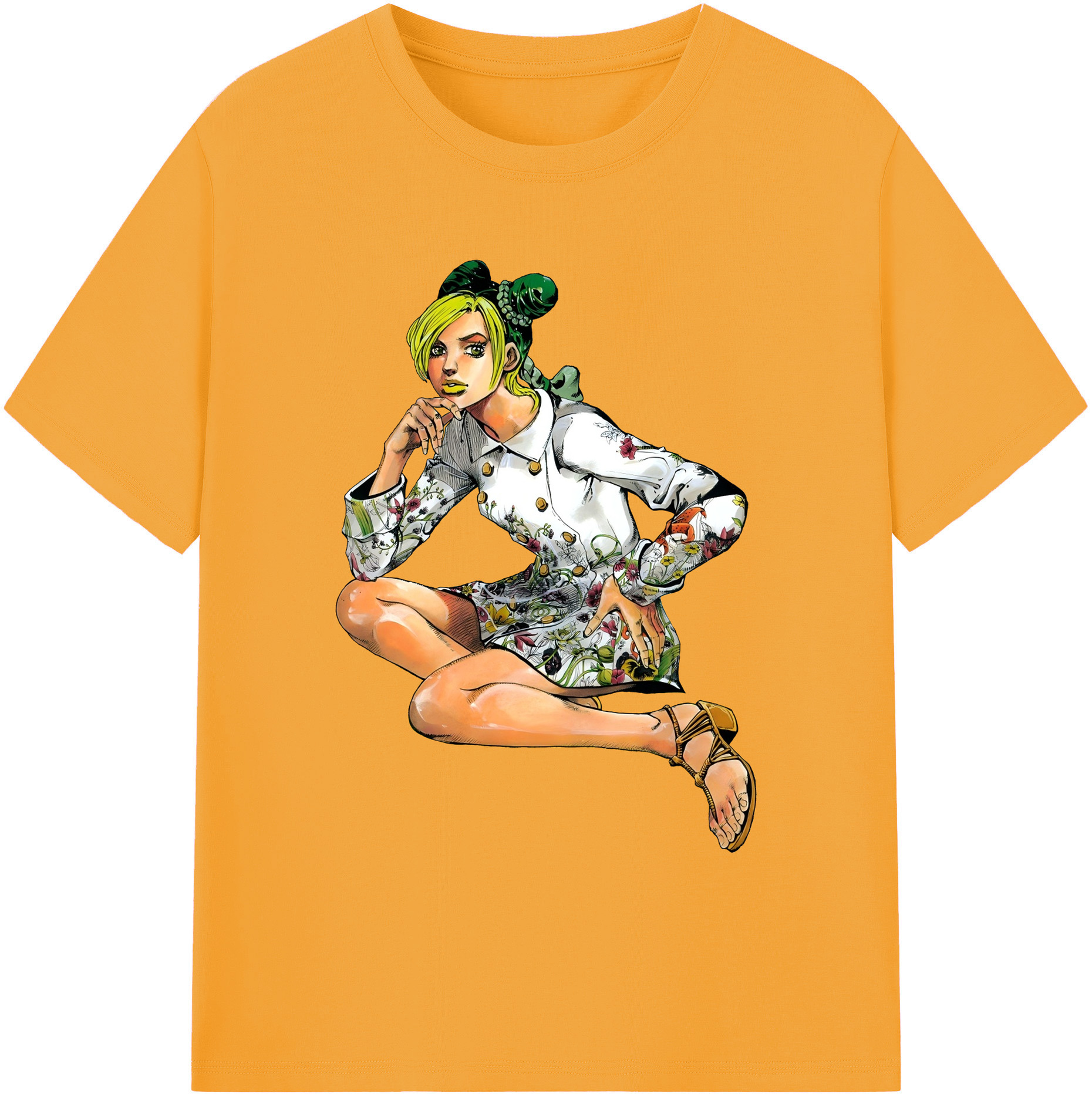 （画像用） "ジョジョの奇妙な冒険 くうじょう ジョリーン JoJo's Bizarre Adventure Jolyne Cujoh " 綿100％ メンズ半袖Tシャツ｜肌触りやわらか＆通気性