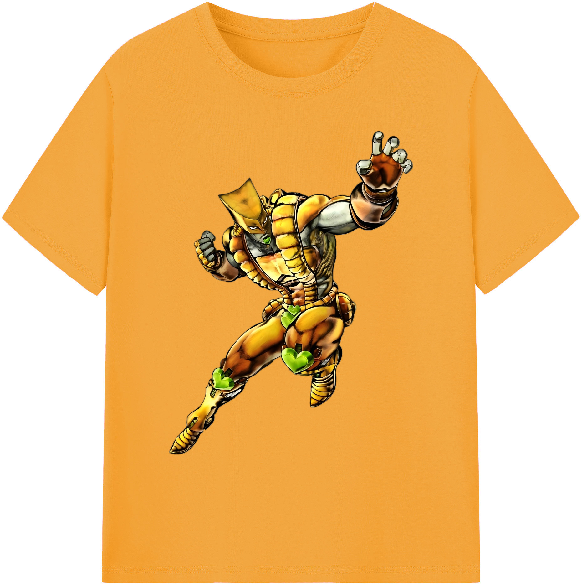 （画像用） ジョジョの奇妙な冒険 ディオ?ブランドー JoJo's Bizarre Adventure Dio Brando 綿100％ メンズ半袖Tシャツ｜肌触りやわらか＆通気性