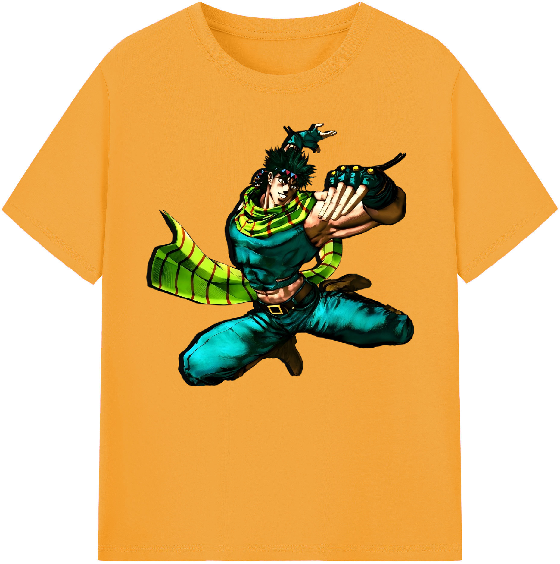 （画像用） ジョジョの奇妙な冒険 ジョセフ?ジョースター JoJo's Bizarre Adventure Joseph Joestar 綿100％ メンズ半袖Tシャツ｜肌触りやわらか＆通気性