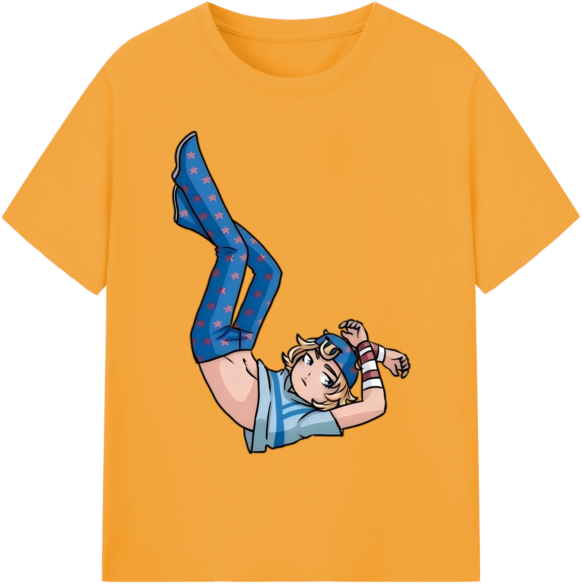 （画像用） ジョジョの奇妙な冒険 グイード?ミスタ JoJo's Bizarre Adventure Guido Mista 綿100％ メンズ半袖Tシャツ｜肌触りやわらか＆通気性