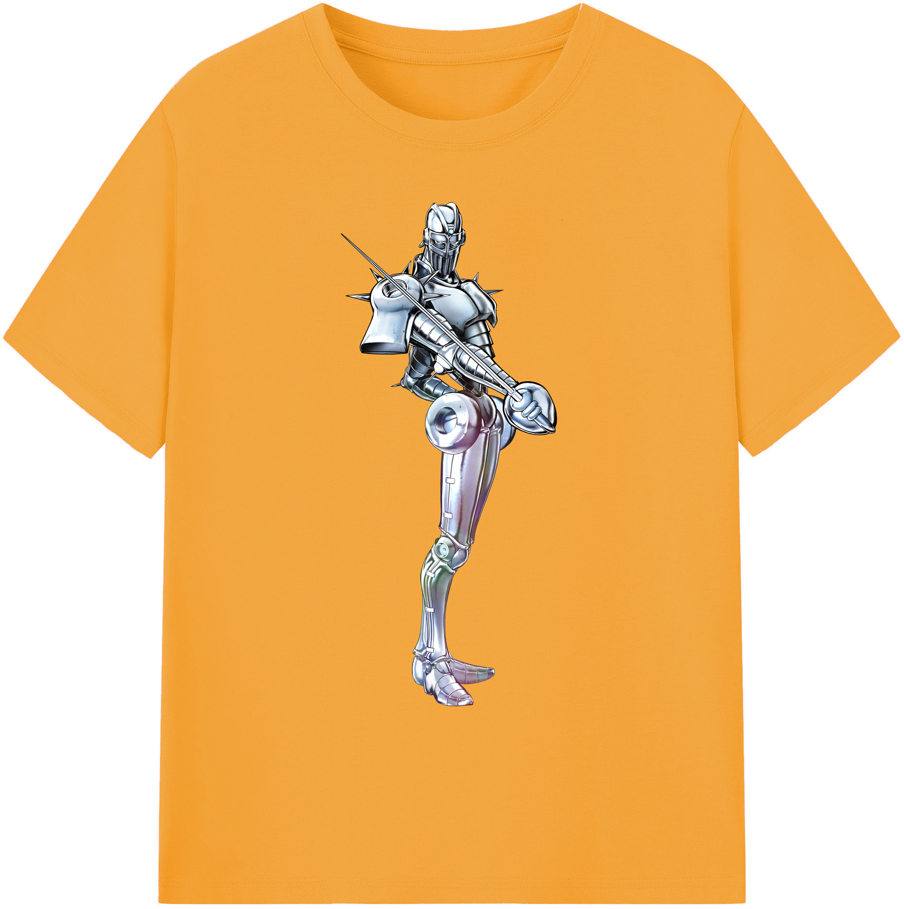 （画像用） ジョジョの奇妙な冒険 ジャン＝ピエール?ポルナレフ JoJo's Bizarre Adventure Jan Pierre Polnareff 綿100％ メンズ半袖Tシャツ｜肌触りやわらか＆通気性