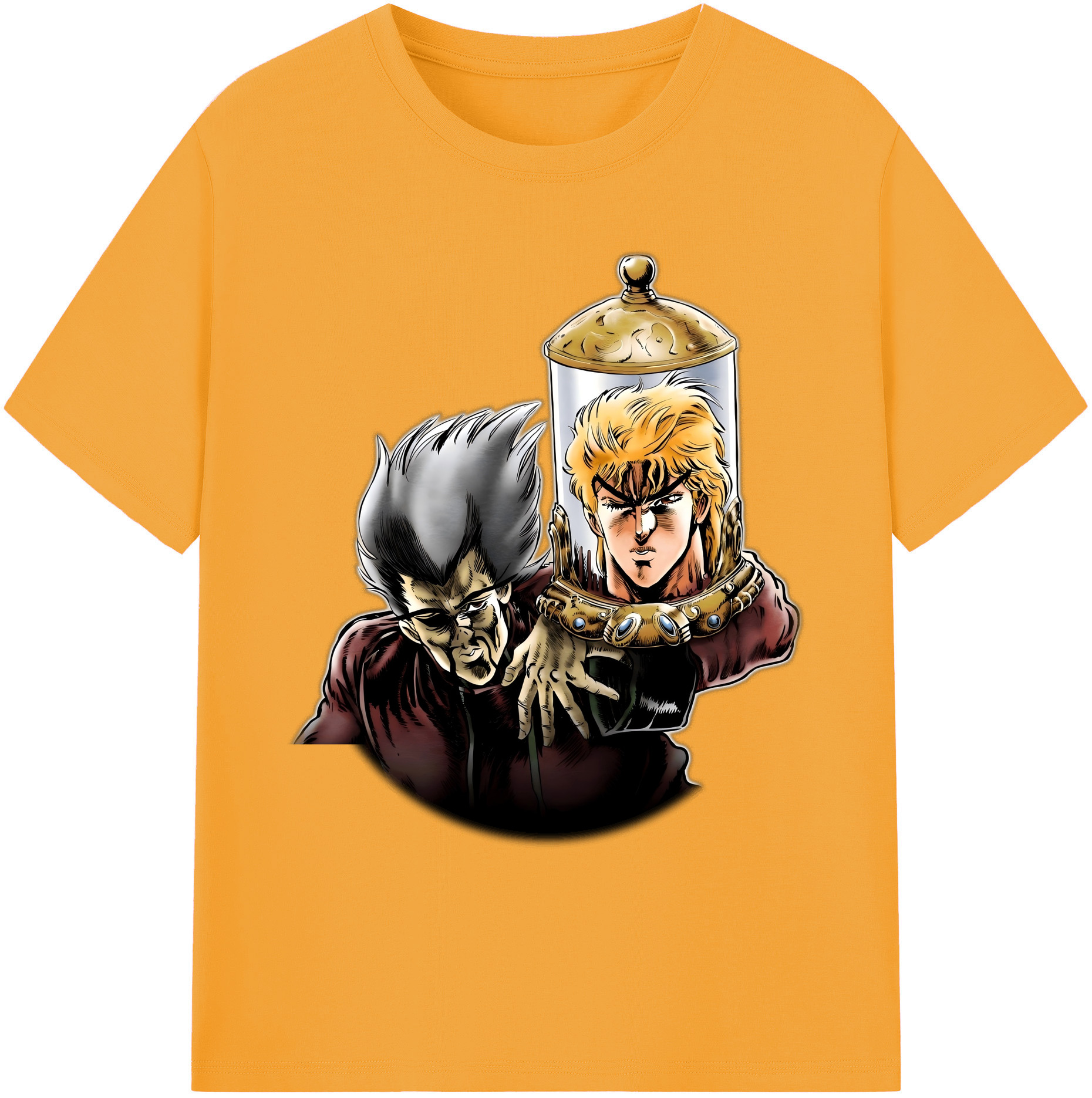 （画像用） ジョジョの奇妙な冒険 ディオ?ブランドー JoJo's Bizarre Adventure Dio Brando 綿100％ メンズ半袖Tシャツ｜肌触りやわらか＆通気性