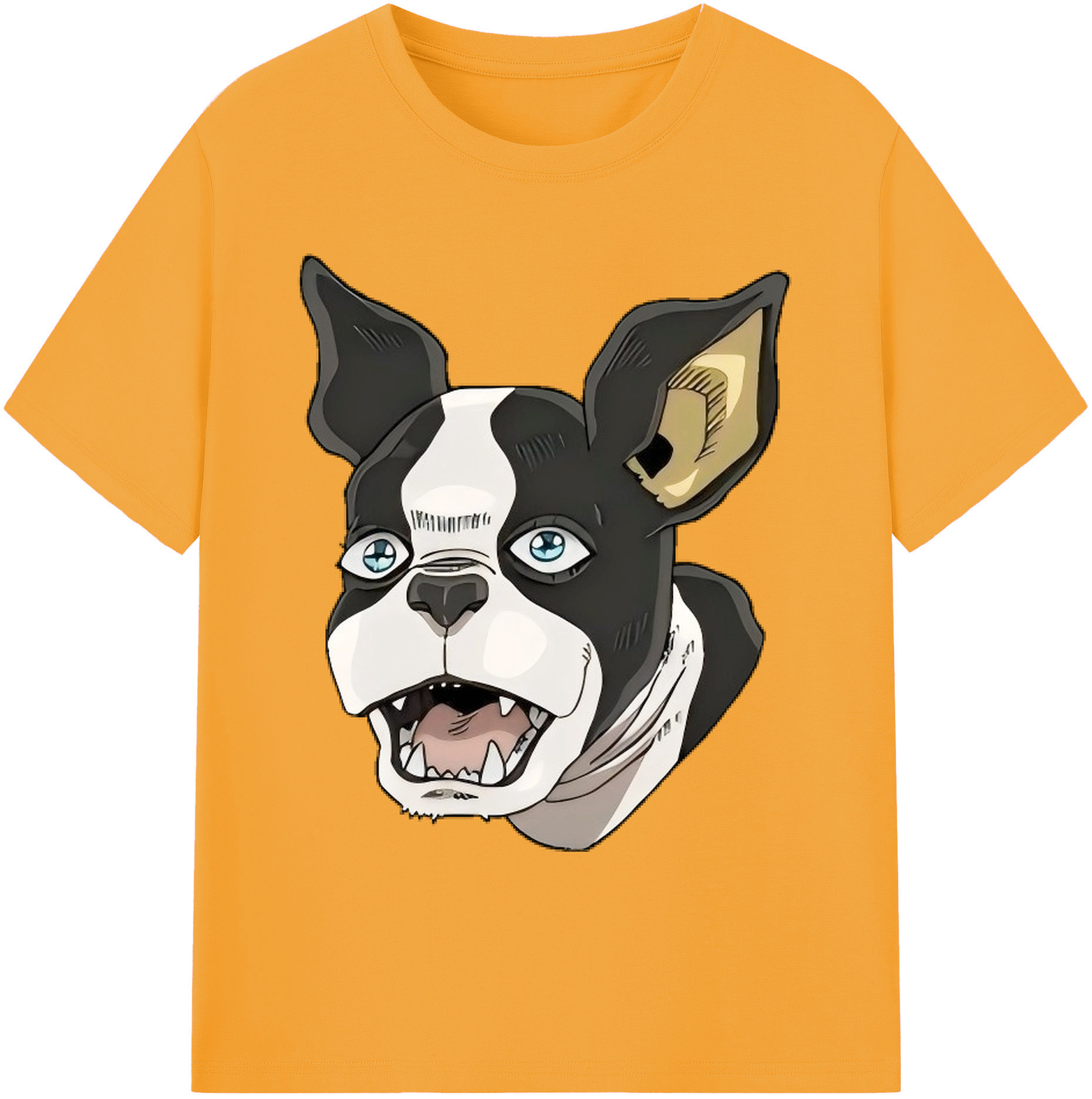 （画像用） ジョジョの奇妙な冒険 イギー JoJo's Bizarre Adventure Iggy 綿100％ メンズ半袖Tシャツ｜肌触りやわらか＆通気性
