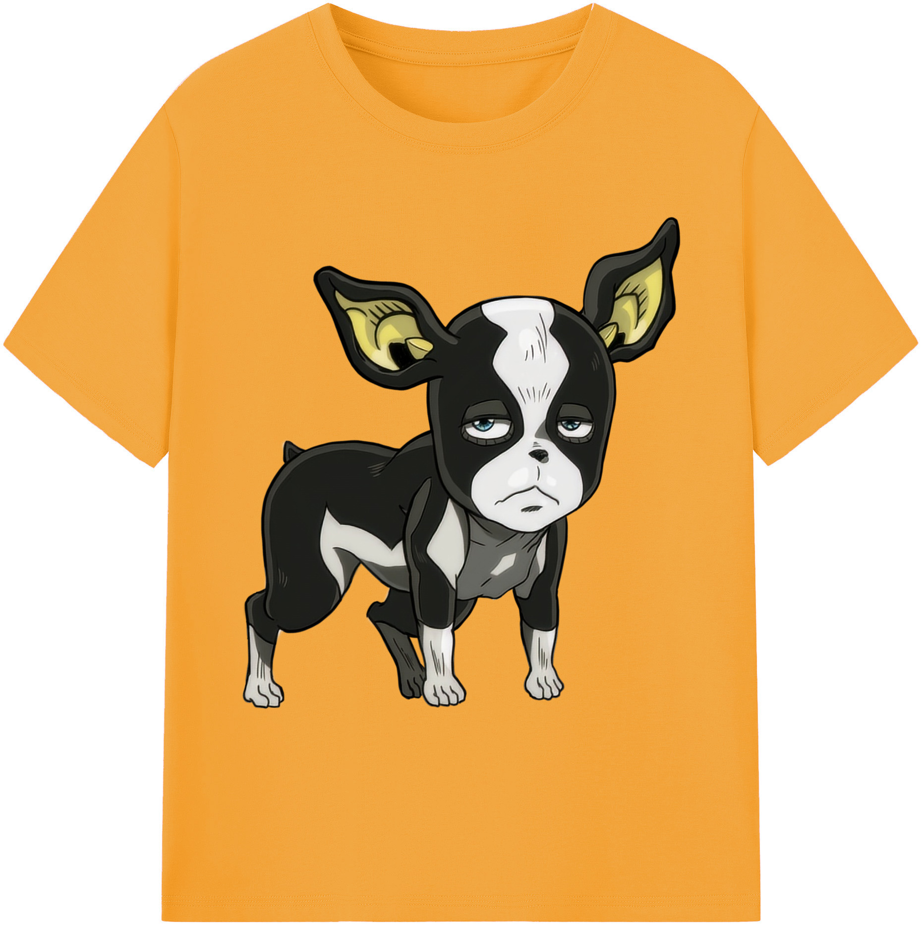 （画像用） ジョジョの奇妙な冒険 イギー JoJo's Bizarre Adventure Iggy 綿100％ メンズ半袖Tシャツ｜肌触りやわらか＆通気性