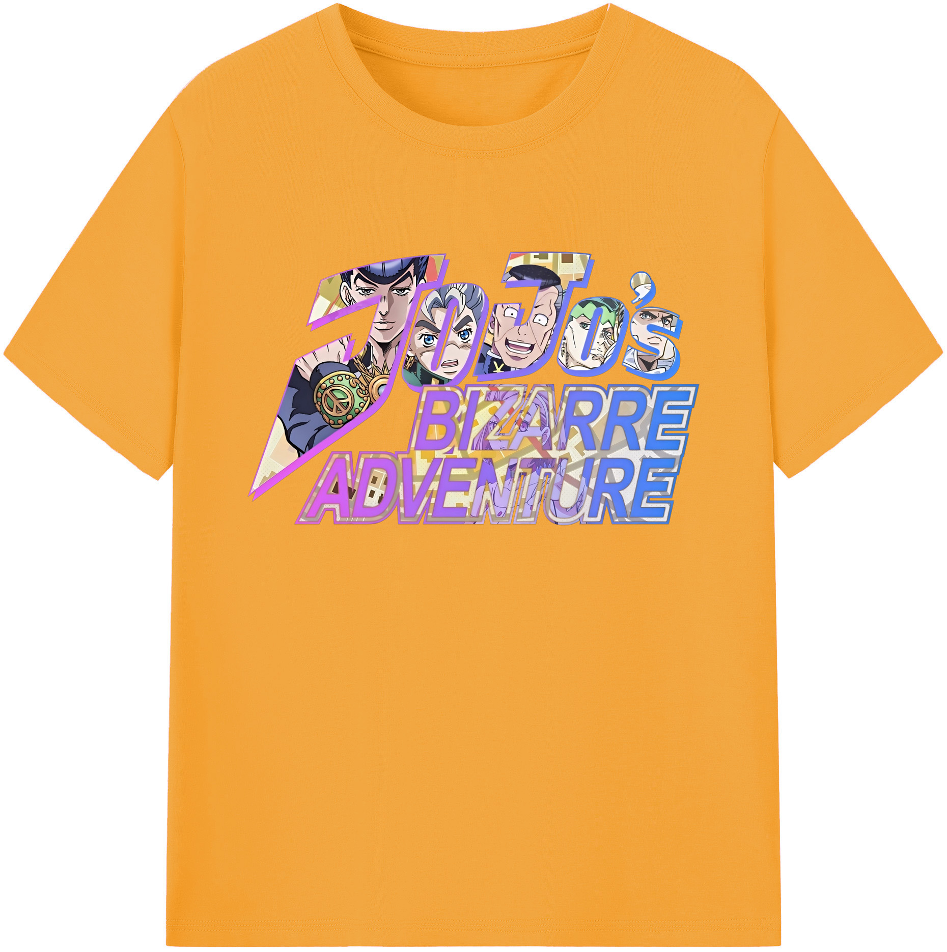 （画像用） ジョジョの奇妙な冒険 JoJo's Bizarre Adventure 綿100％ メンズ半袖Tシャツ｜肌触りやわらか＆通気性