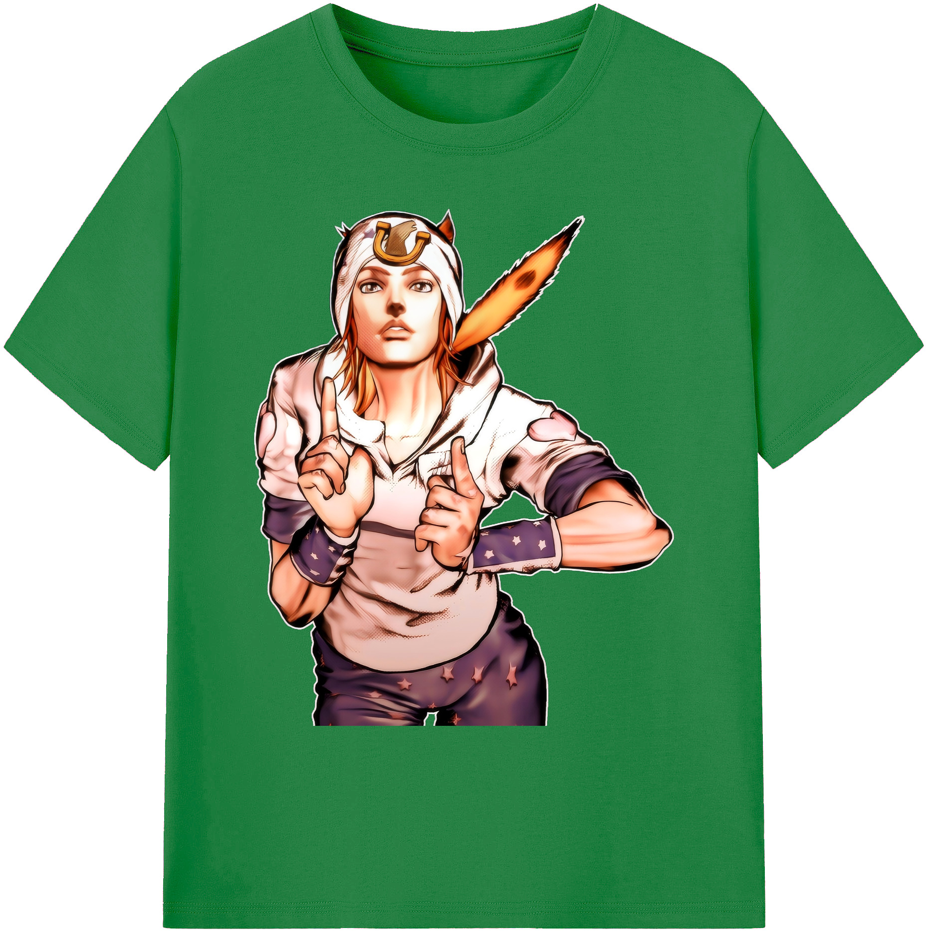 （画像用） ジョジョの奇妙な冒険 ジョナサン?ジョースター JoJo's Bizarre Adventure Jonathan Joestar 綿100％ メンズ半袖Tシャツ｜肌触りやわらか＆通気性