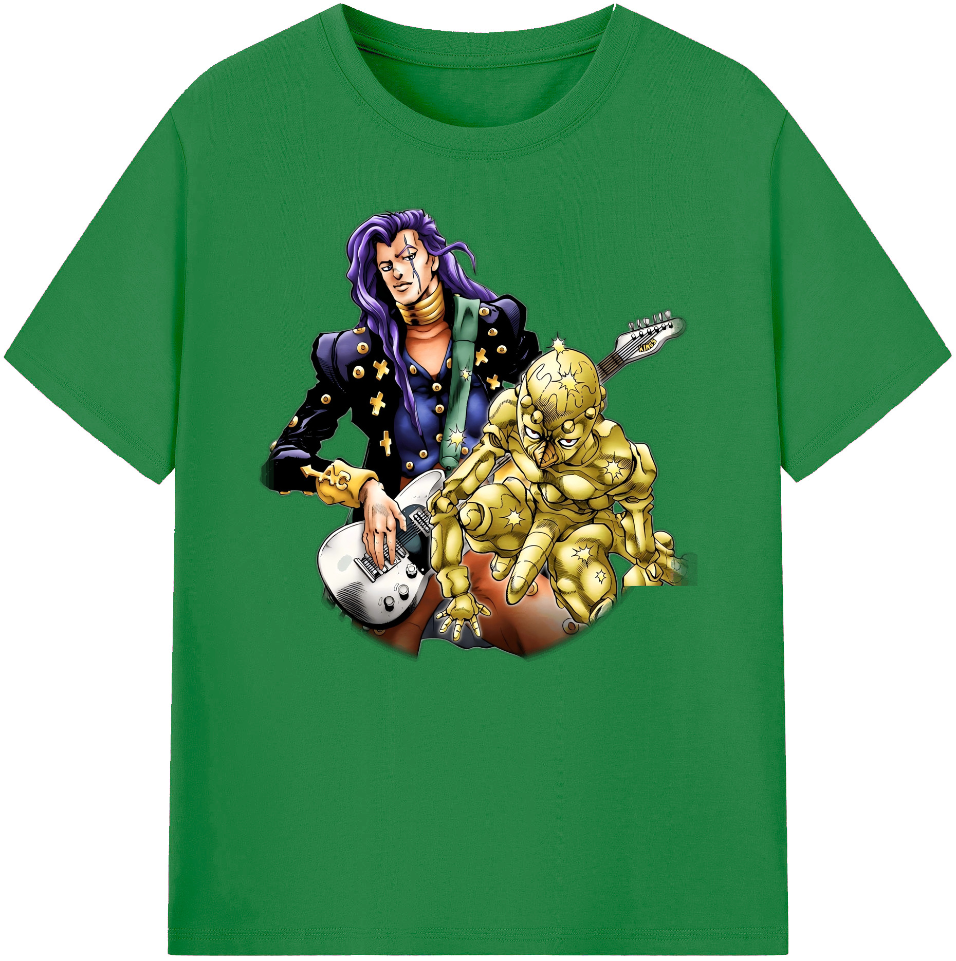 （画像用） ジョジョの奇妙な冒険 おといし あきら JoJo's Bizarre Adventure Akira Otoishi 綿100％ メンズ半袖Tシャツ｜肌触りやわらか＆通気性